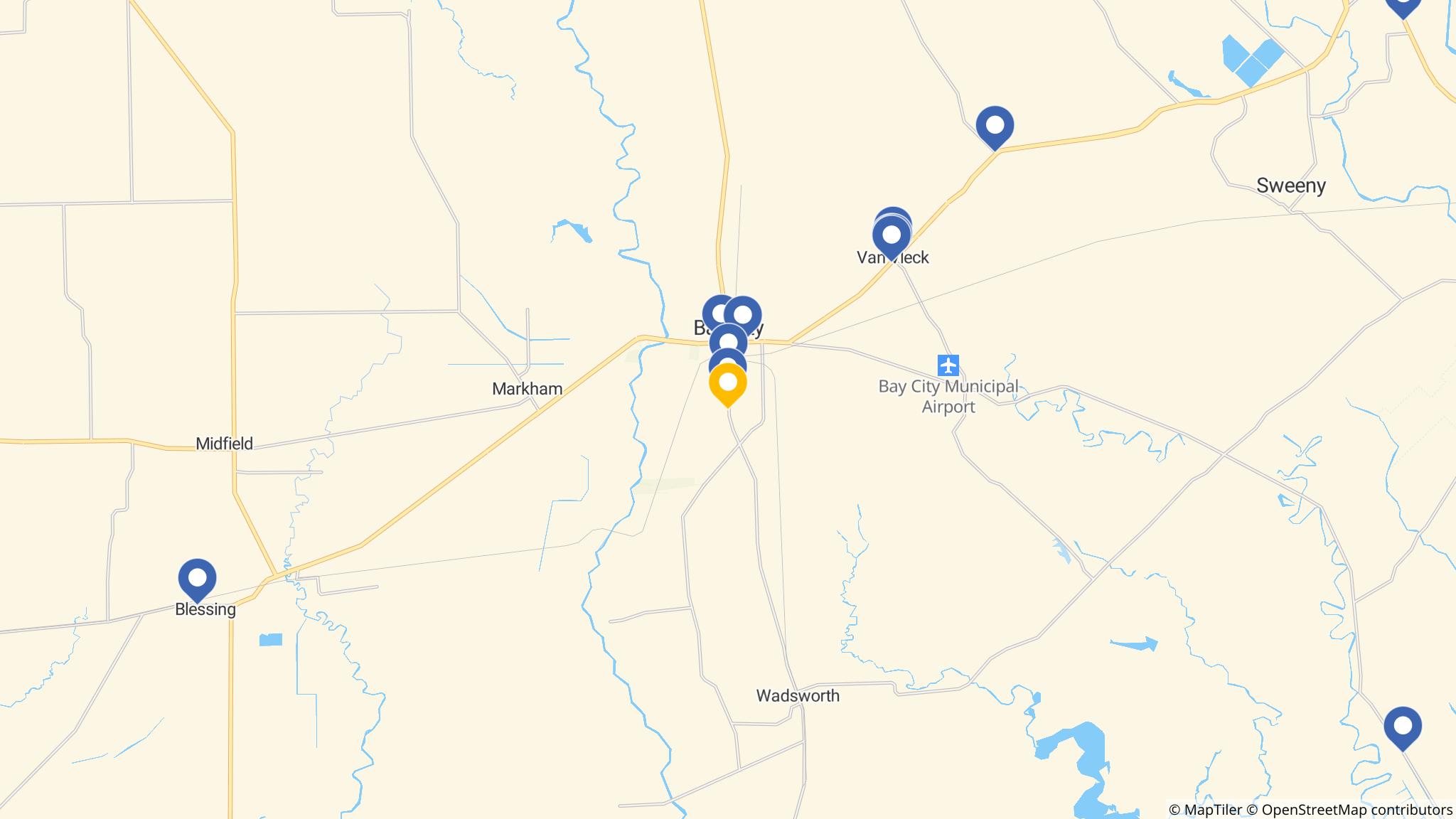 Street map of the ATM area
