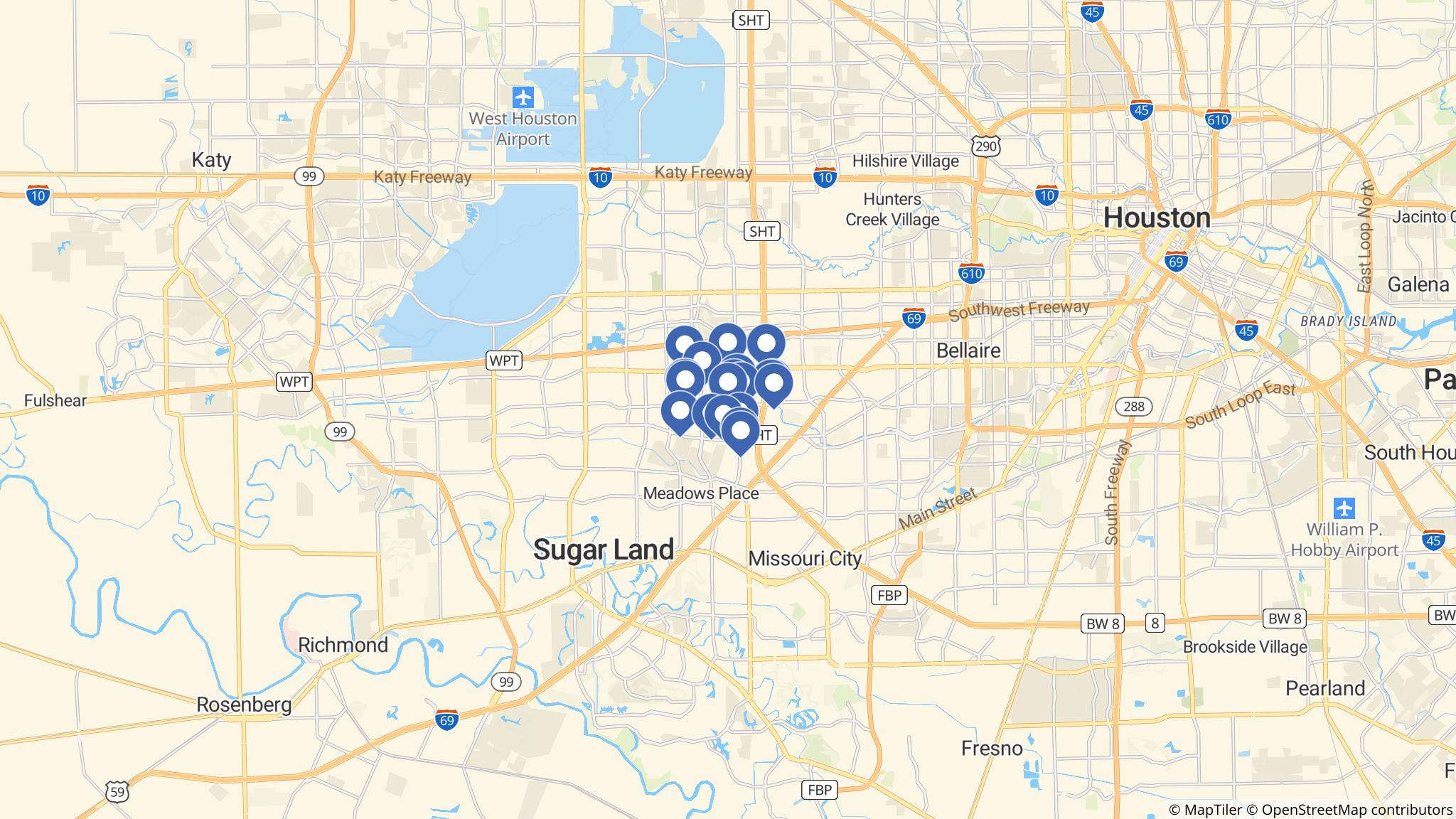 Street map of the ATM area