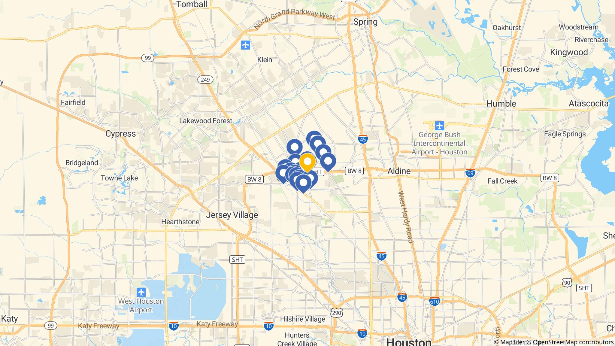 Street map of the ATM area