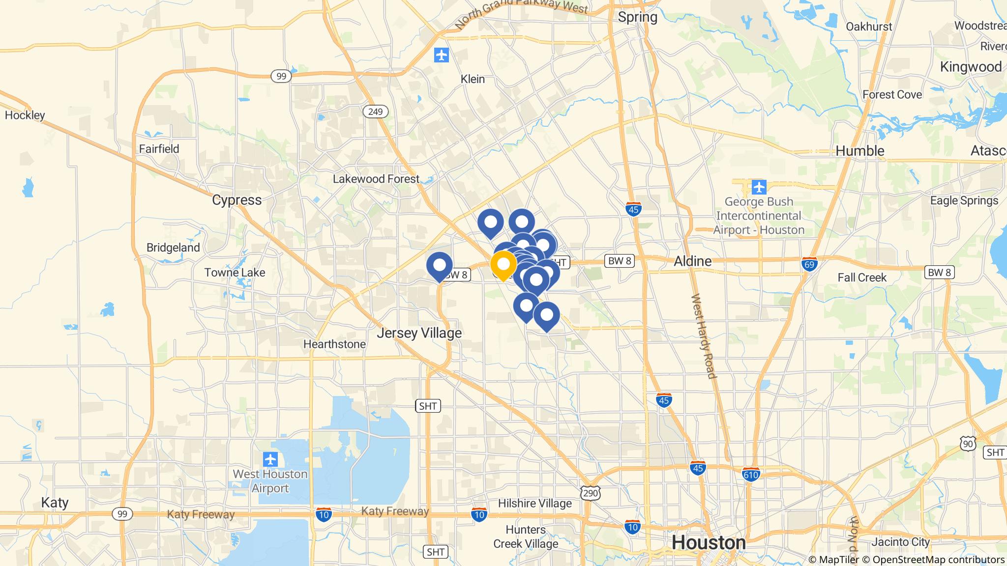 Street map of the ATM area