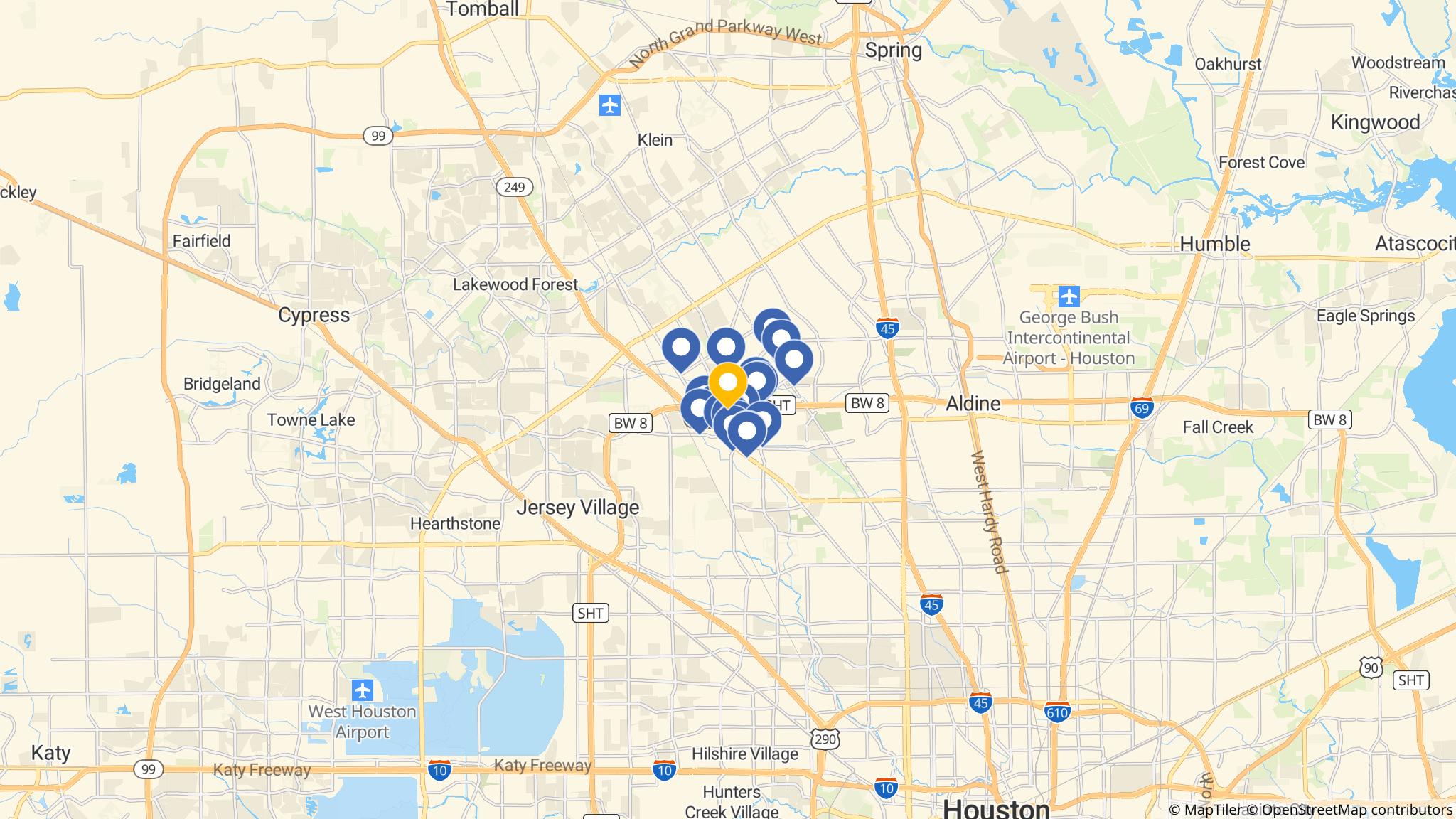 Street map of the ATM area