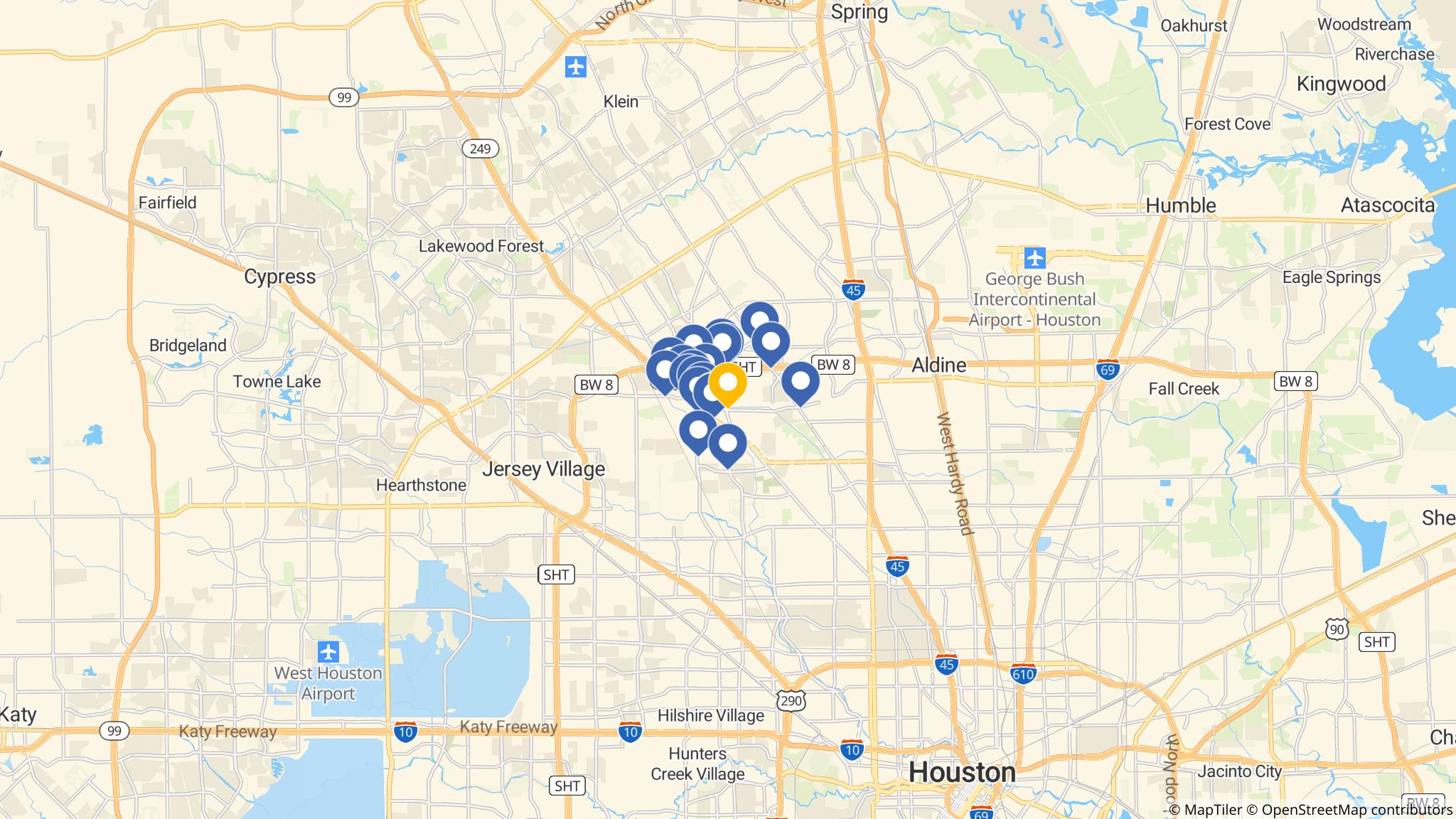 Street map of the ATM area