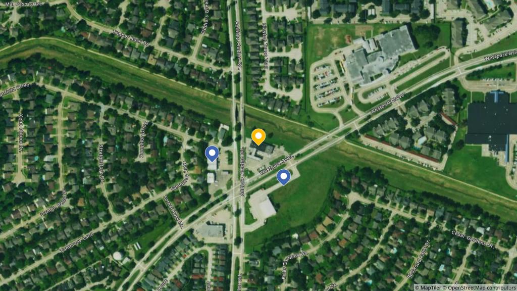 Satellite photo of the location