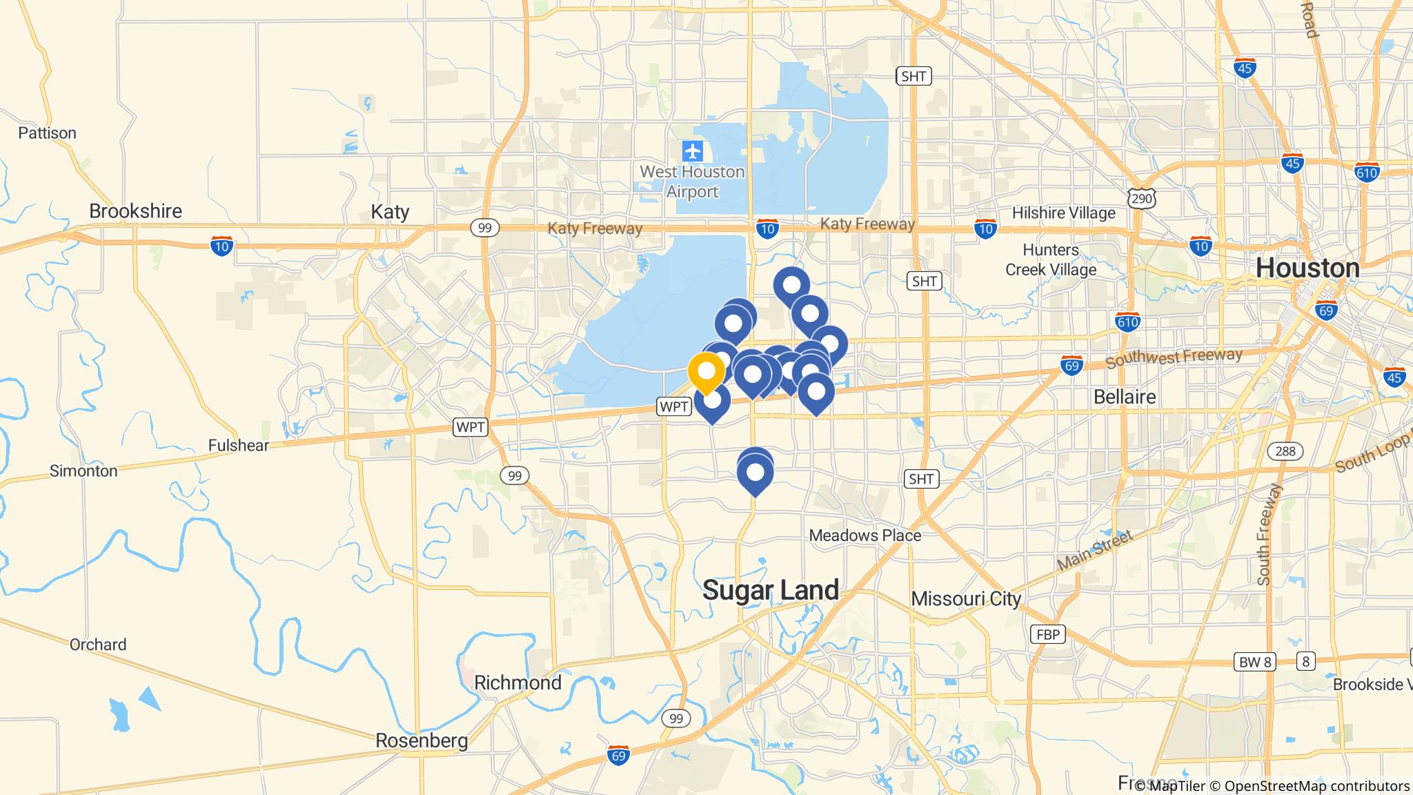 Street map of the ATM area