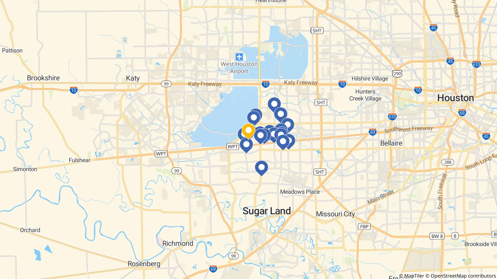 Street map of the ATM area