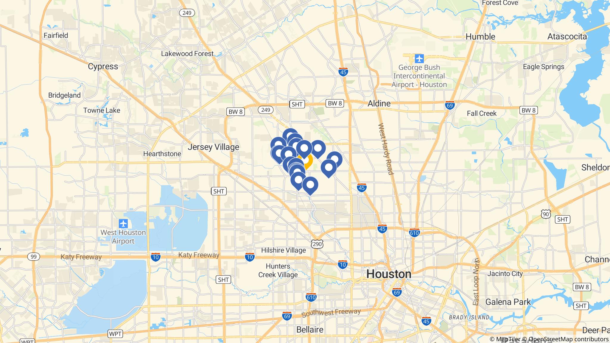 Street map of the ATM area