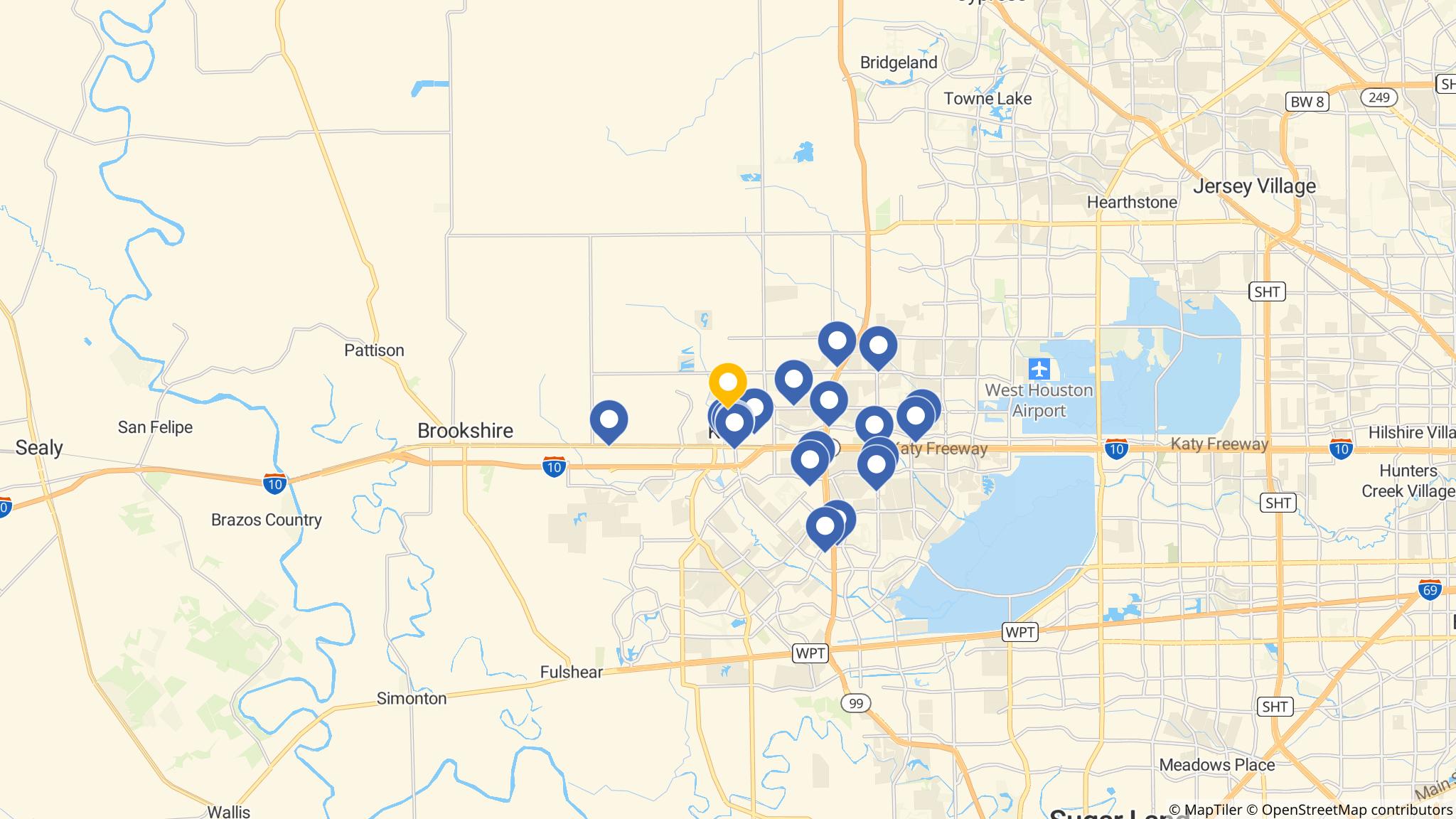 Street map of the ATM area