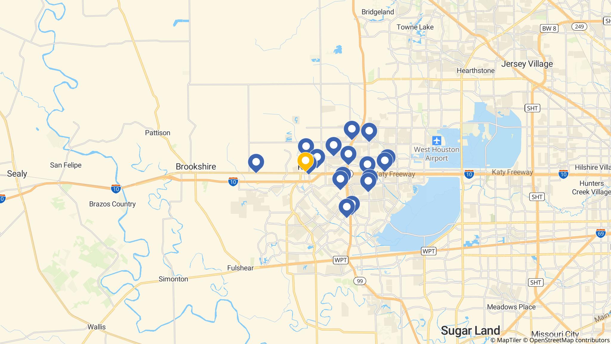 Street map of the ATM area