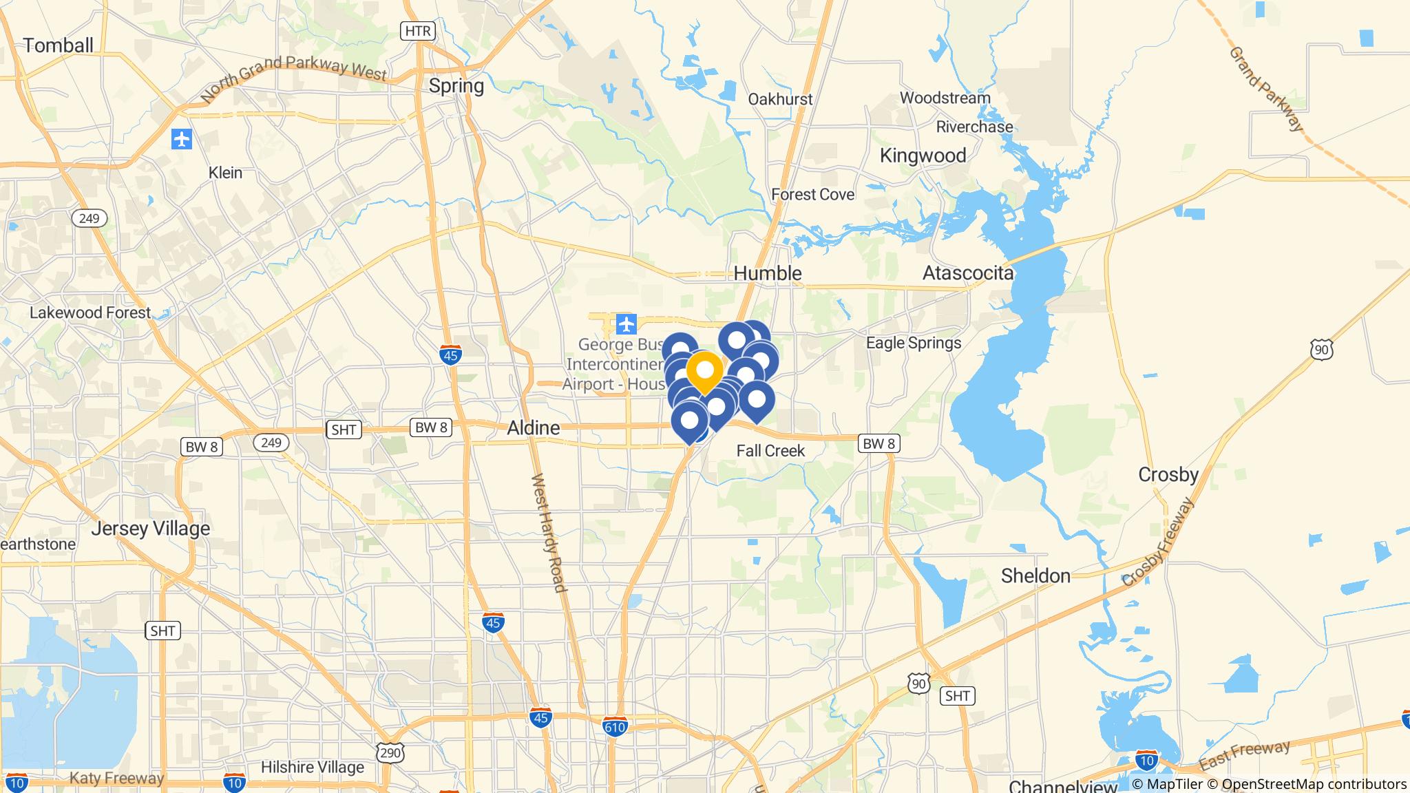 Street map of the ATM area