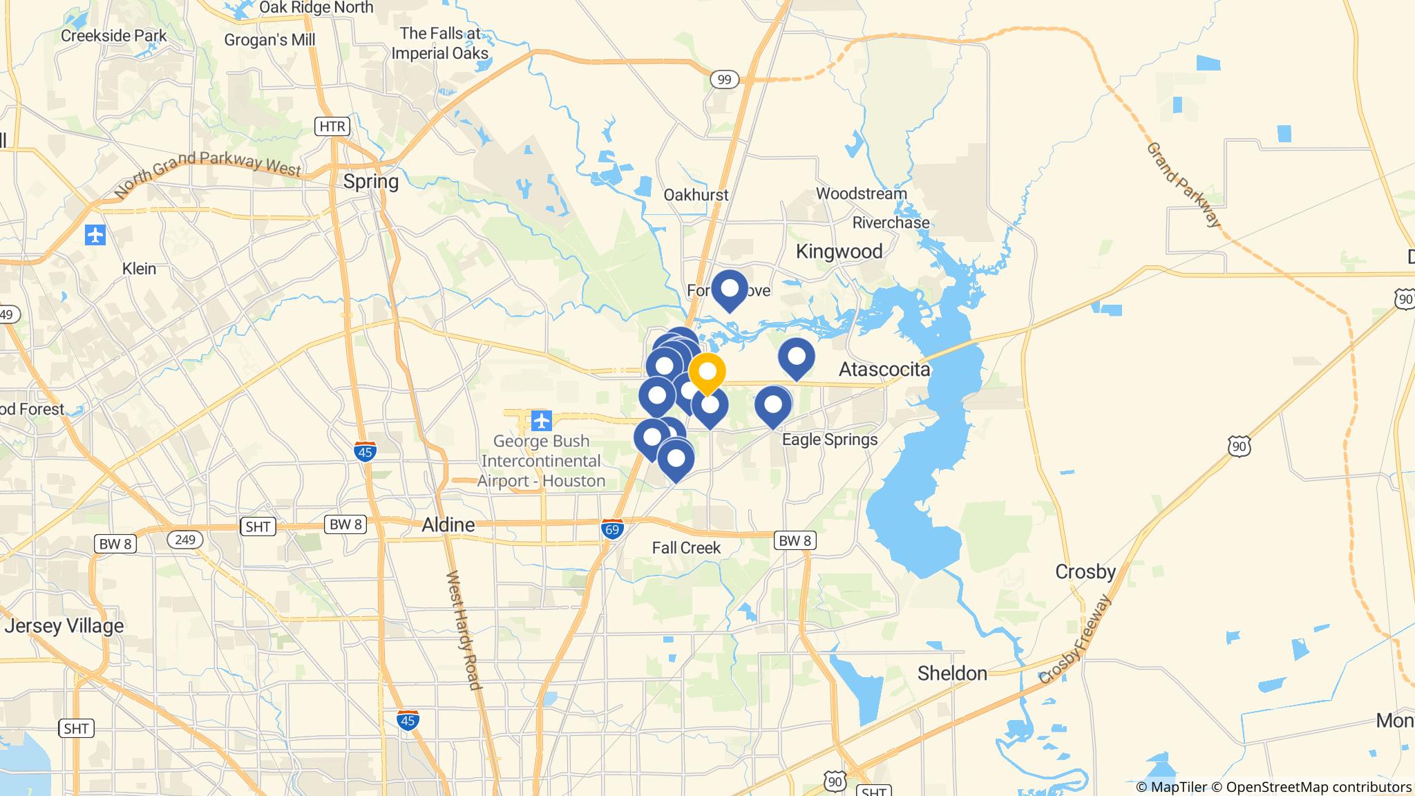 Street map of the ATM area
