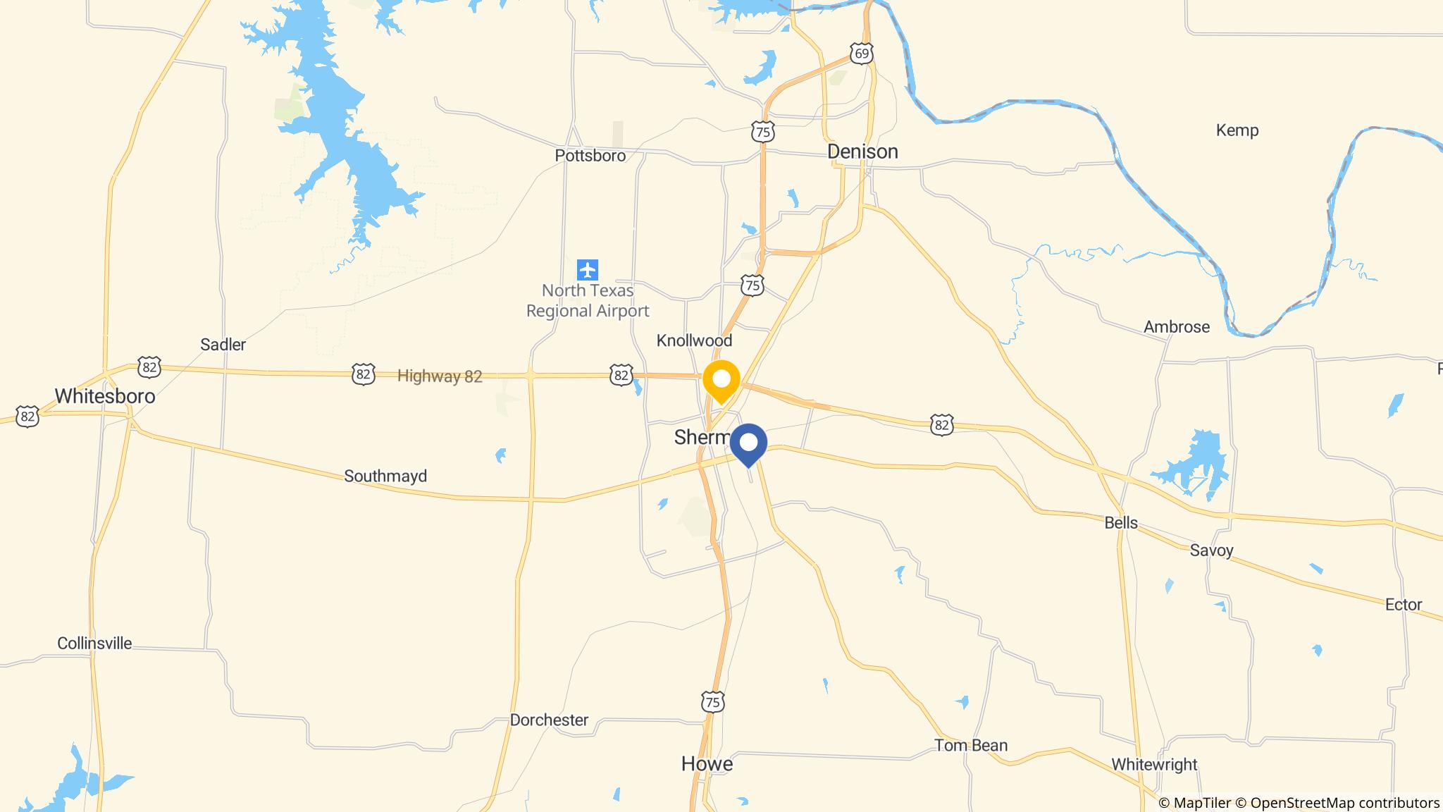 Street map of the ATM area