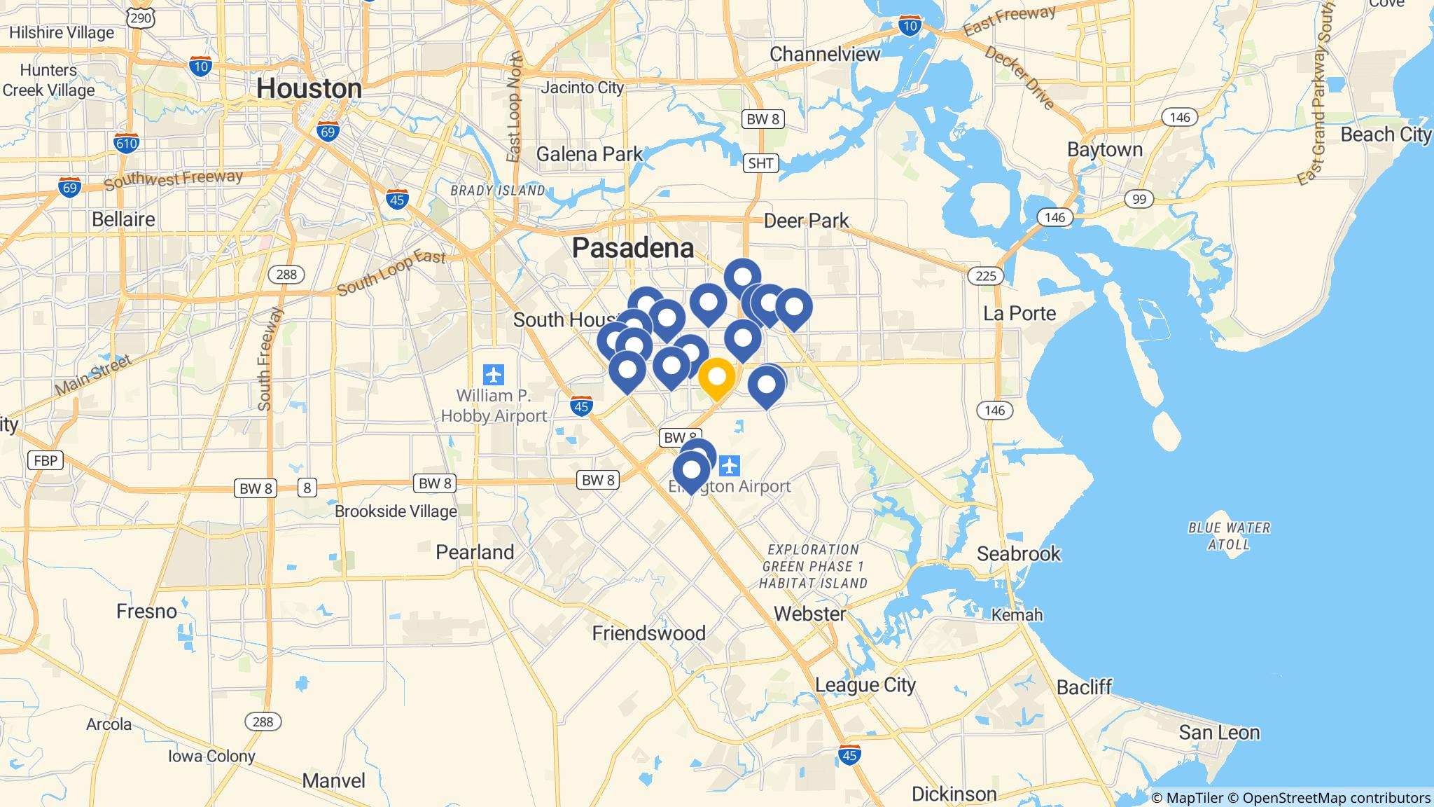 Street map of the ATM area