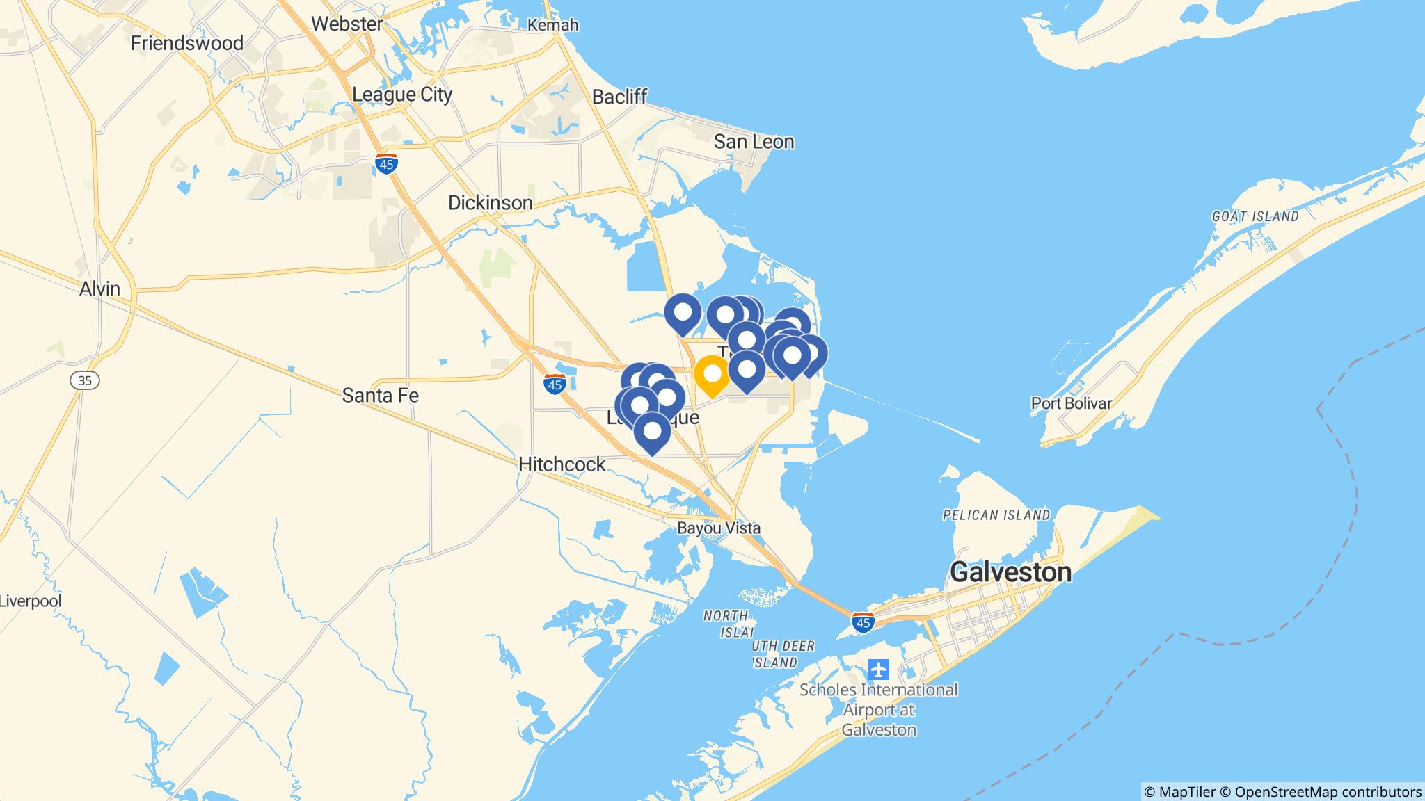 Street map of the ATM area