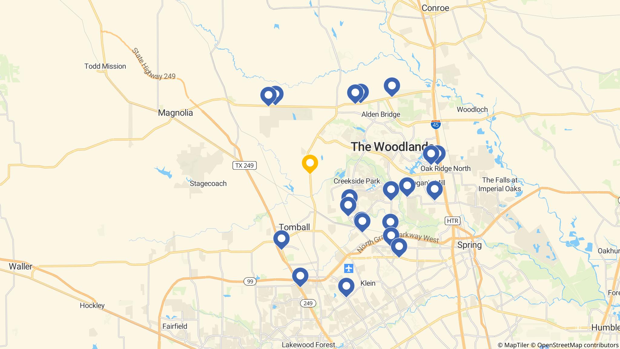 Street map of the ATM area