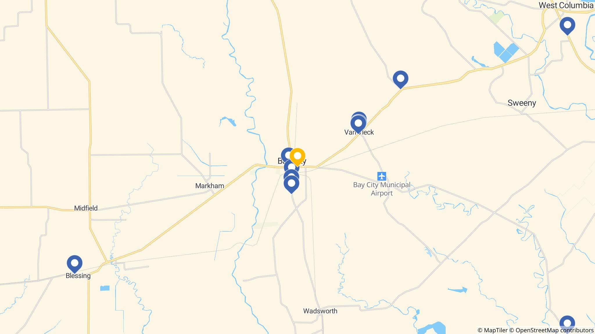 Street map of the ATM area