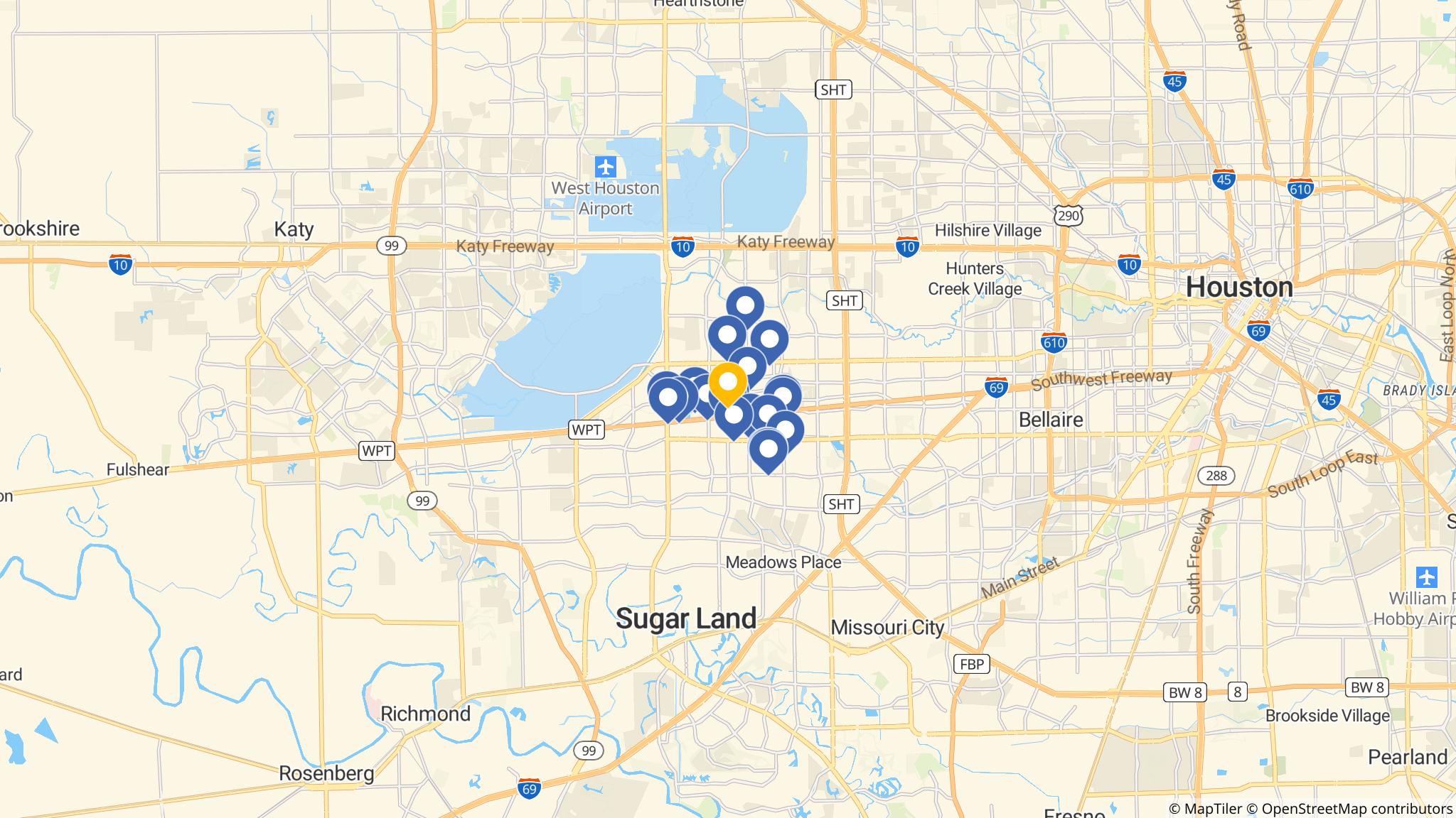 Street map of the ATM area