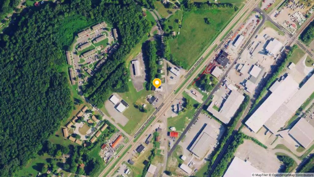 Satellite photo of the location