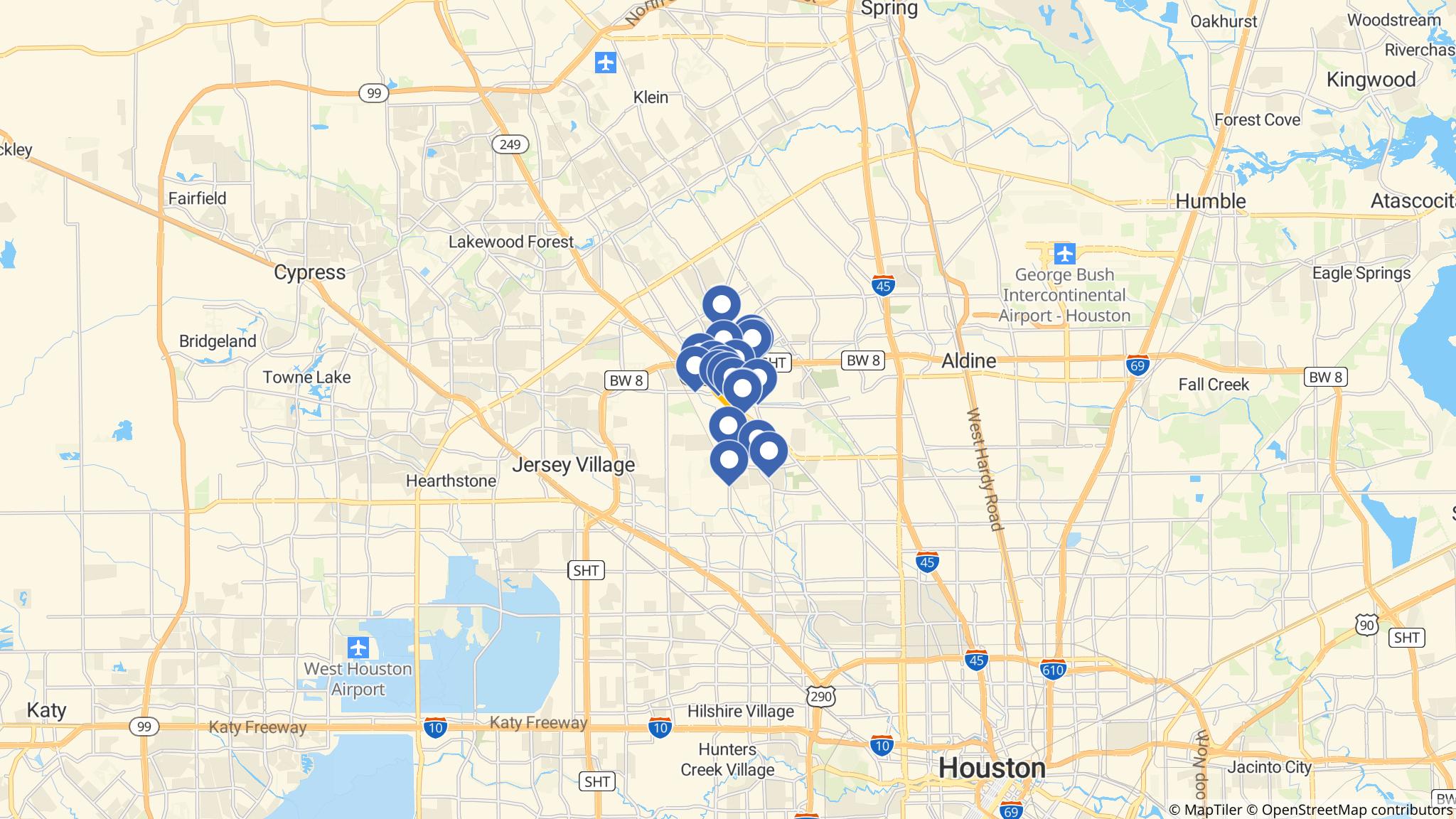 Street map of the ATM area