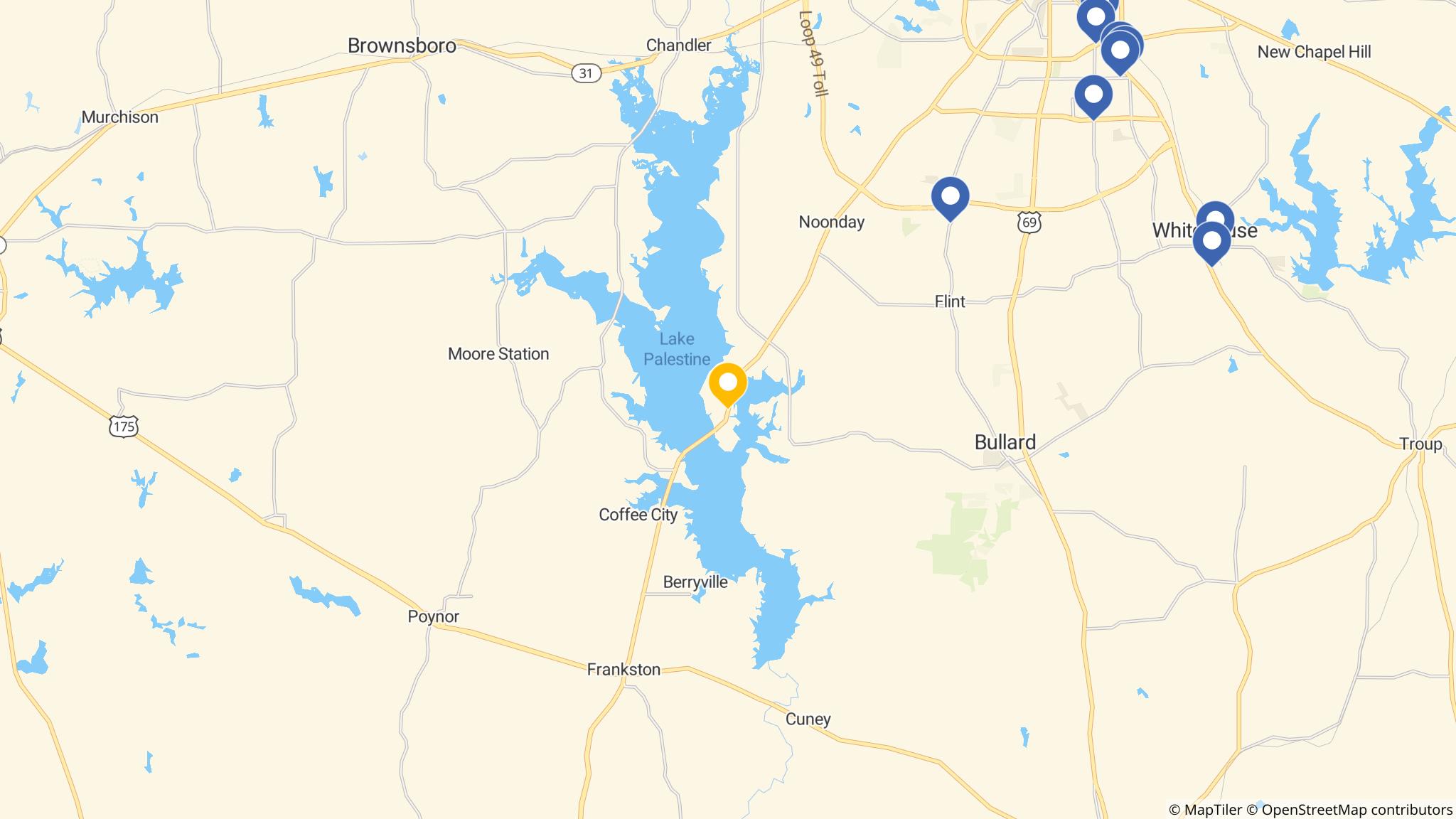 Street map of the ATM area
