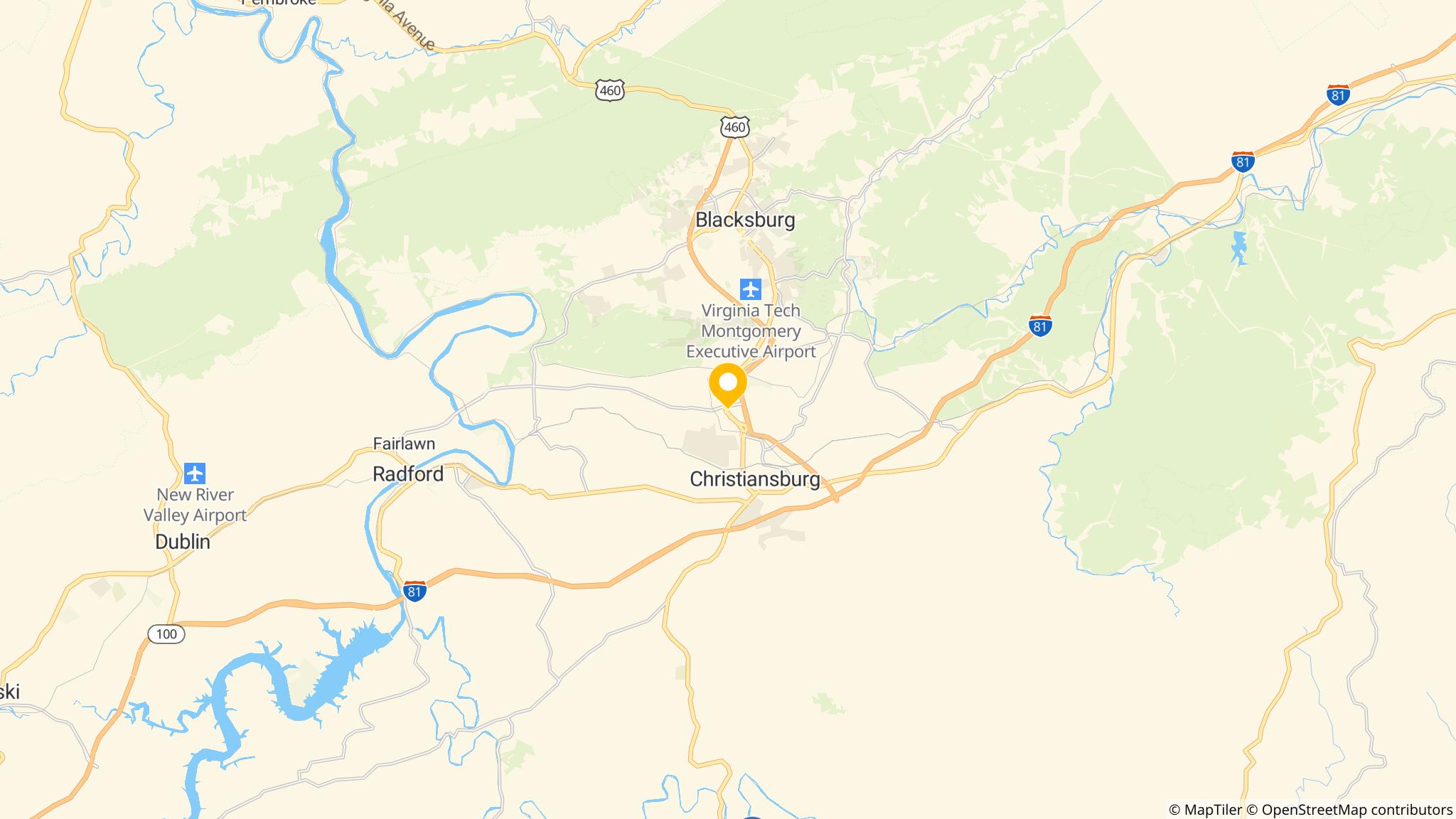 Street map of the ATM area