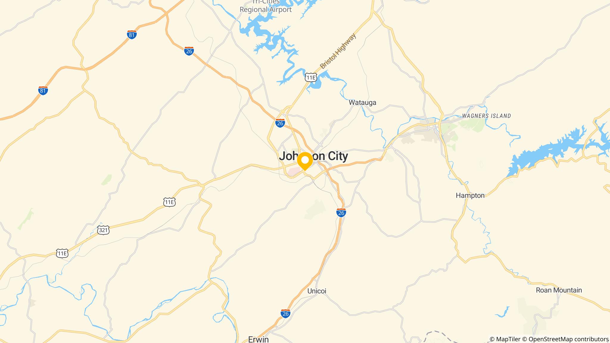 Street map of the ATM area