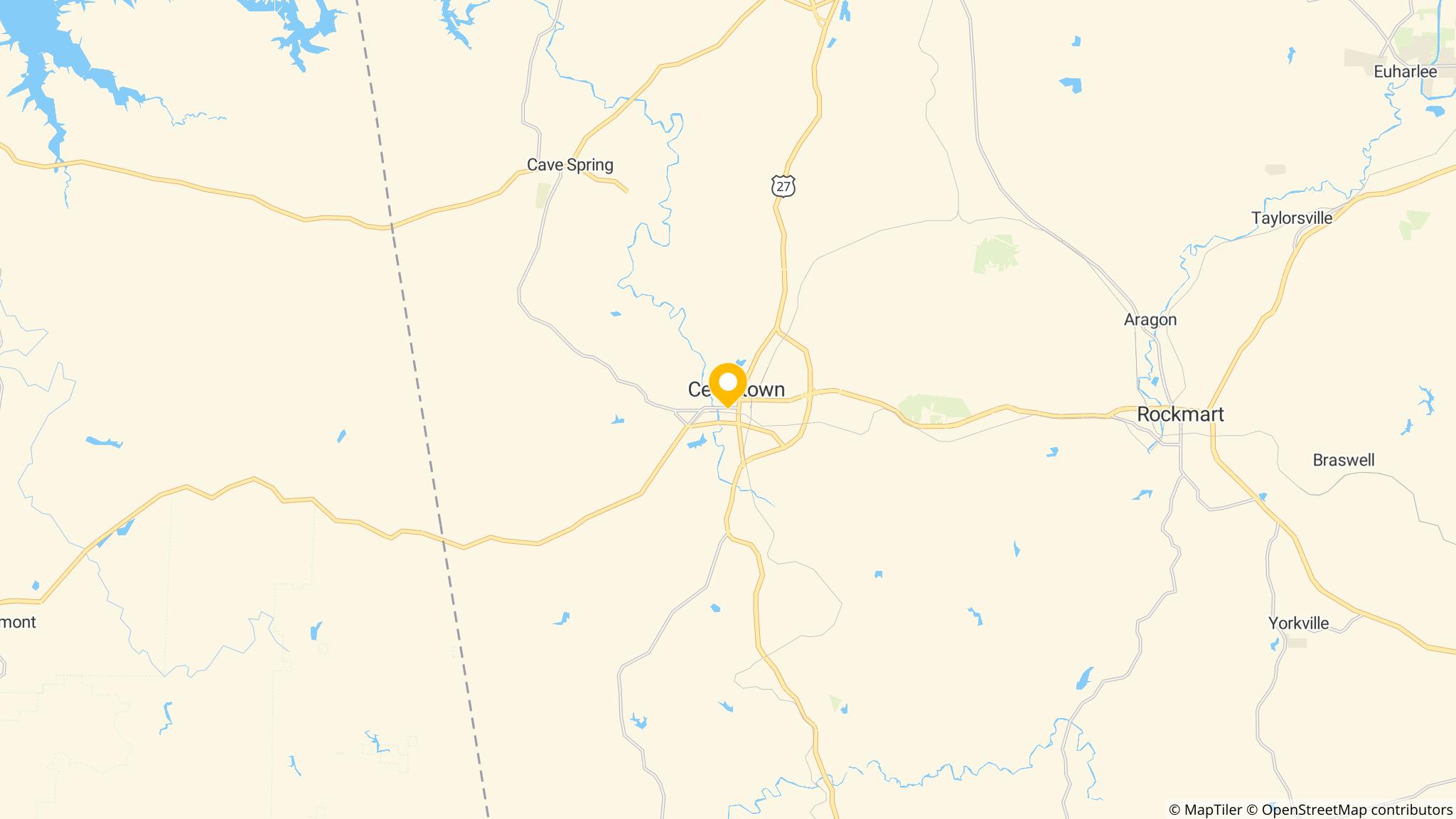 Street map of the ATM area