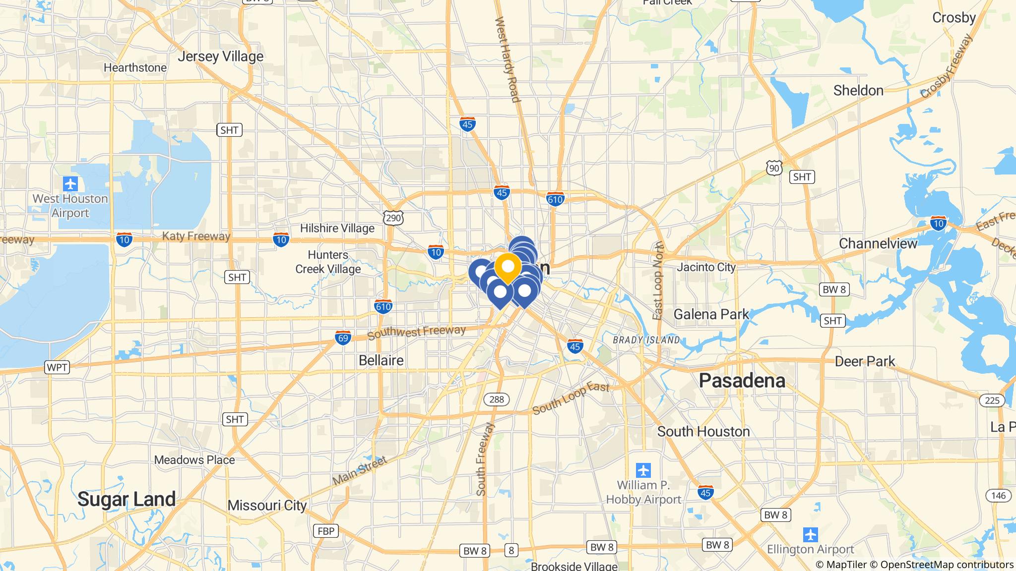 Street map of the ATM area