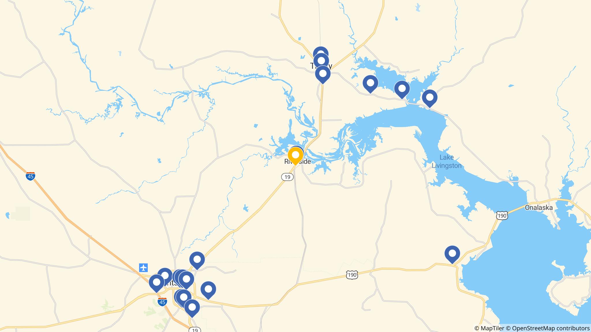 Street map of the ATM area