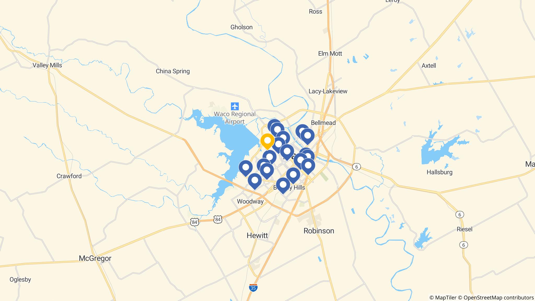 Street map of the ATM area
