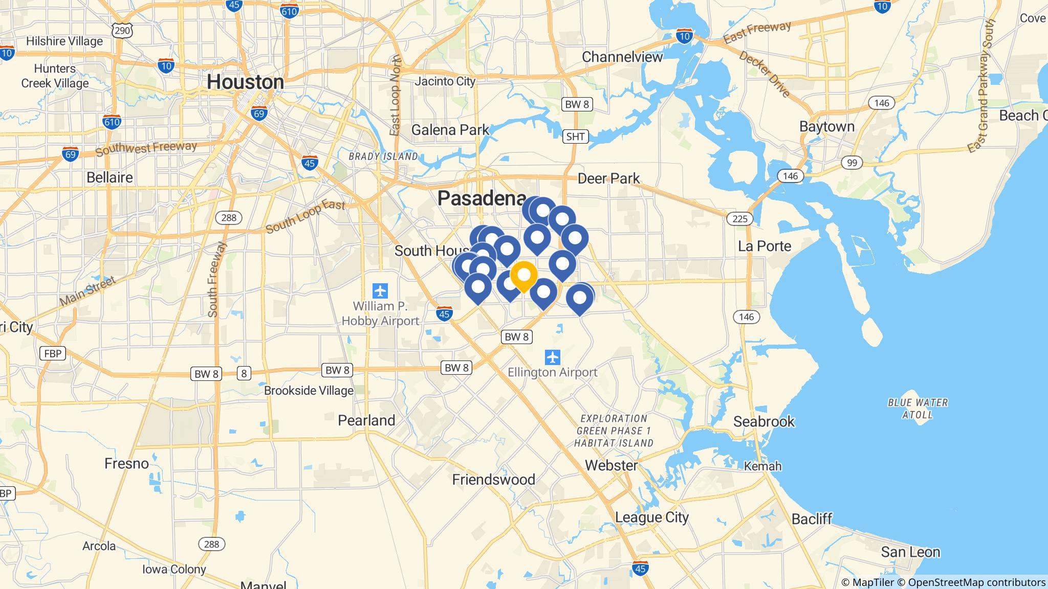 Street map of the ATM area