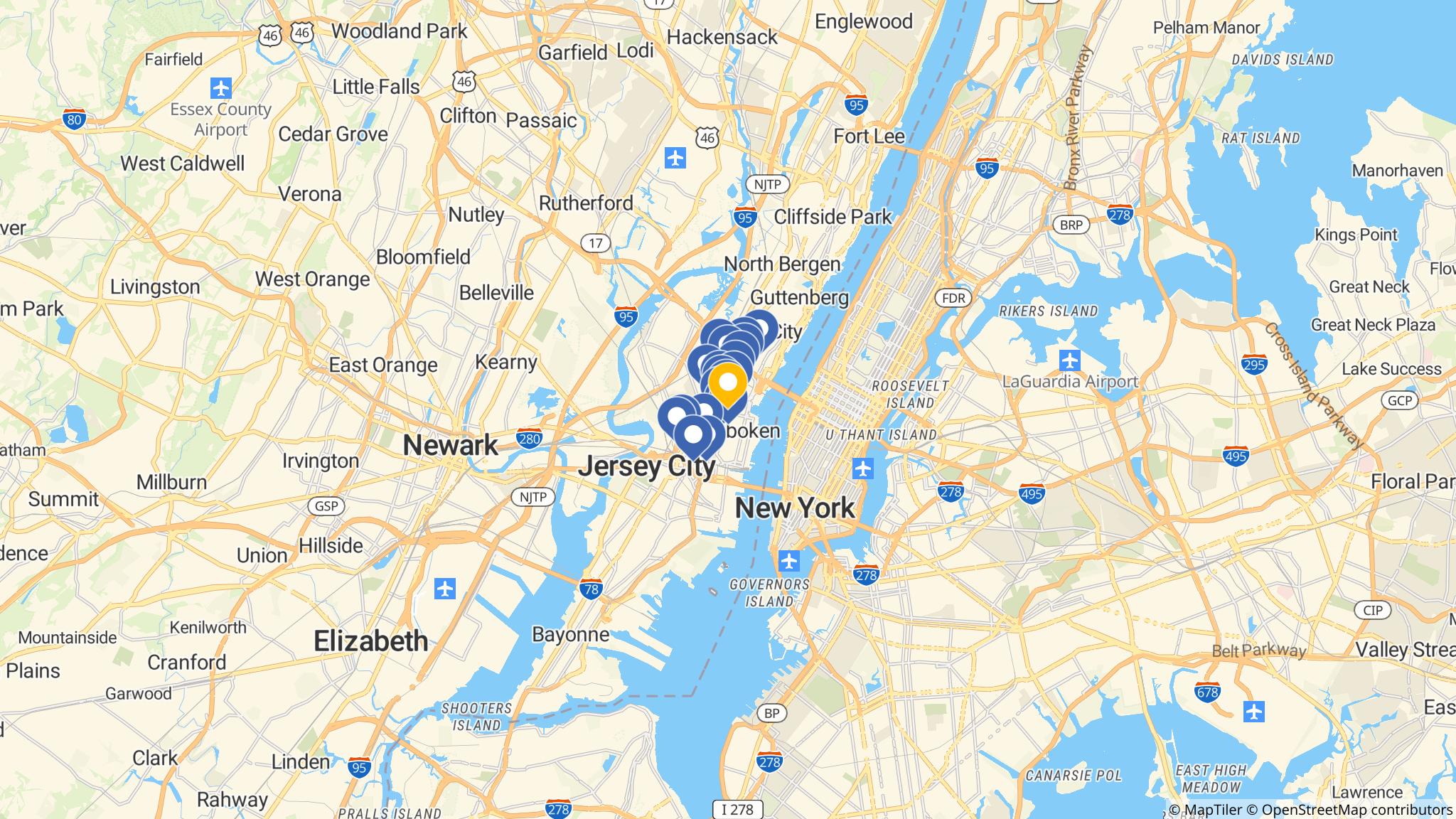 Street map of the ATM area