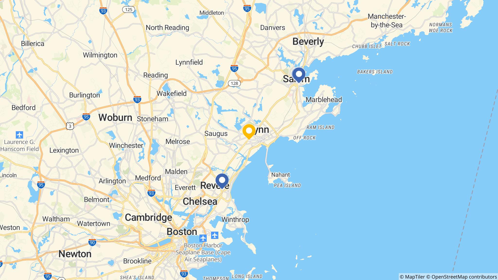 Street map of the ATM area