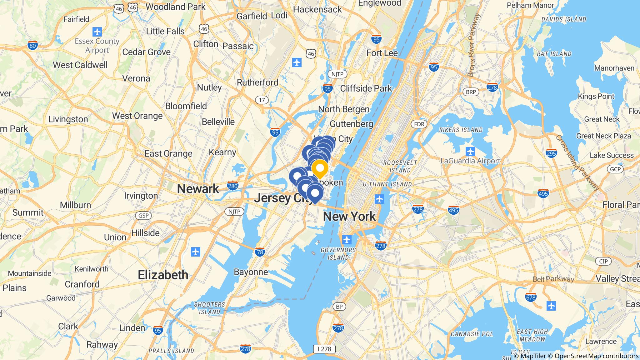 Street map of the ATM area