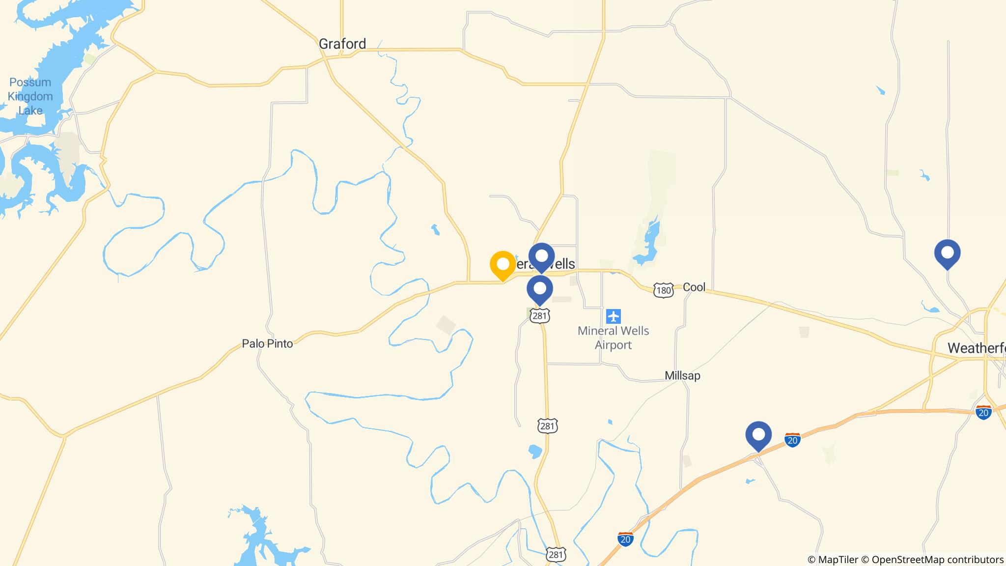 Street map of the ATM area