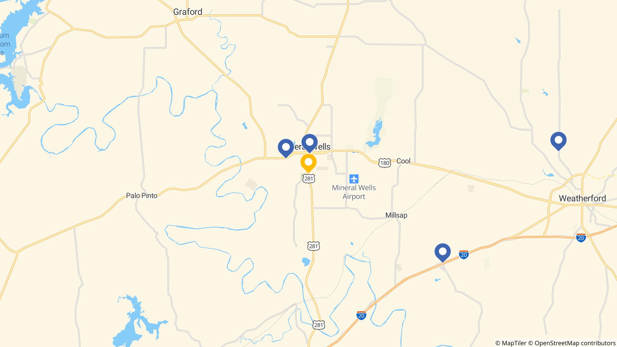 Street map of the ATM area