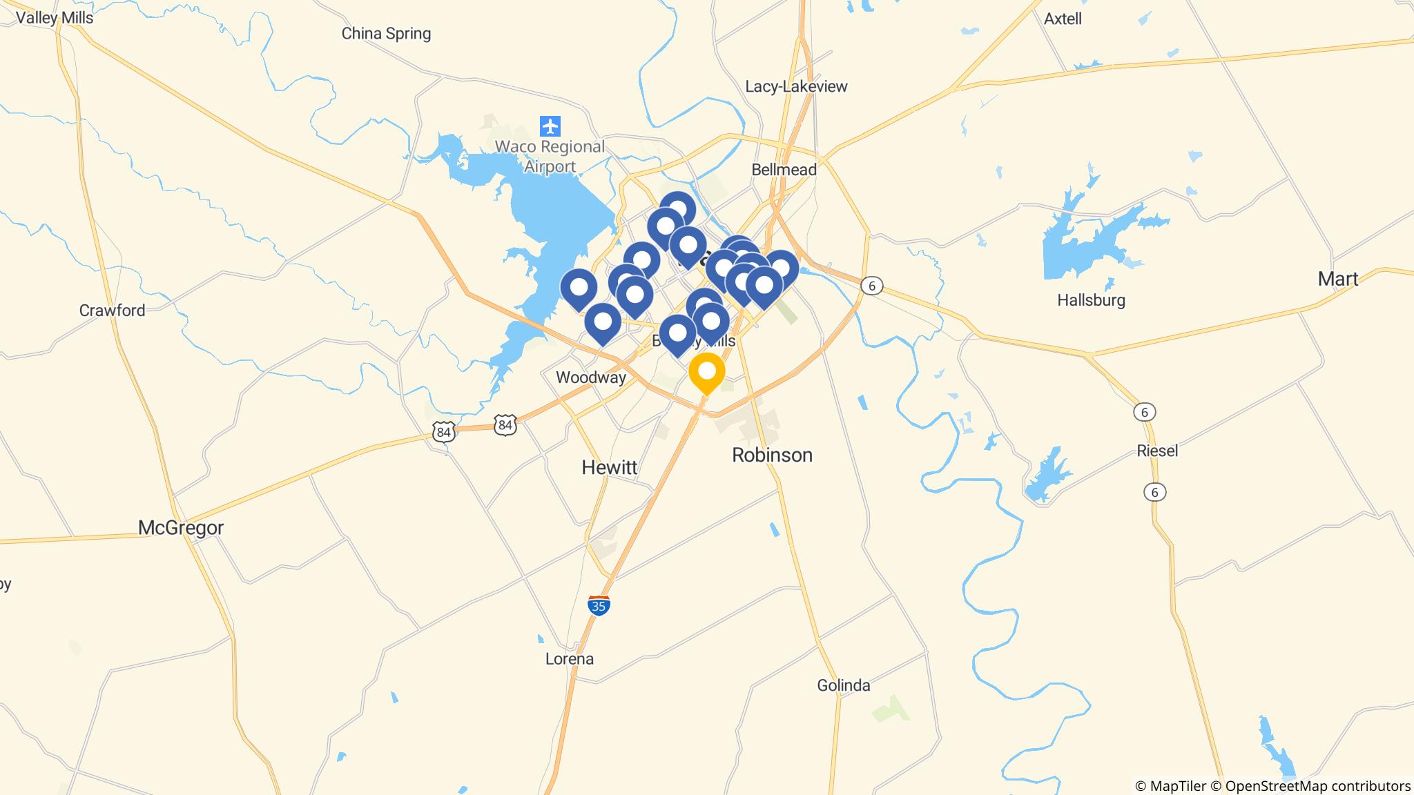 Street map of the ATM area