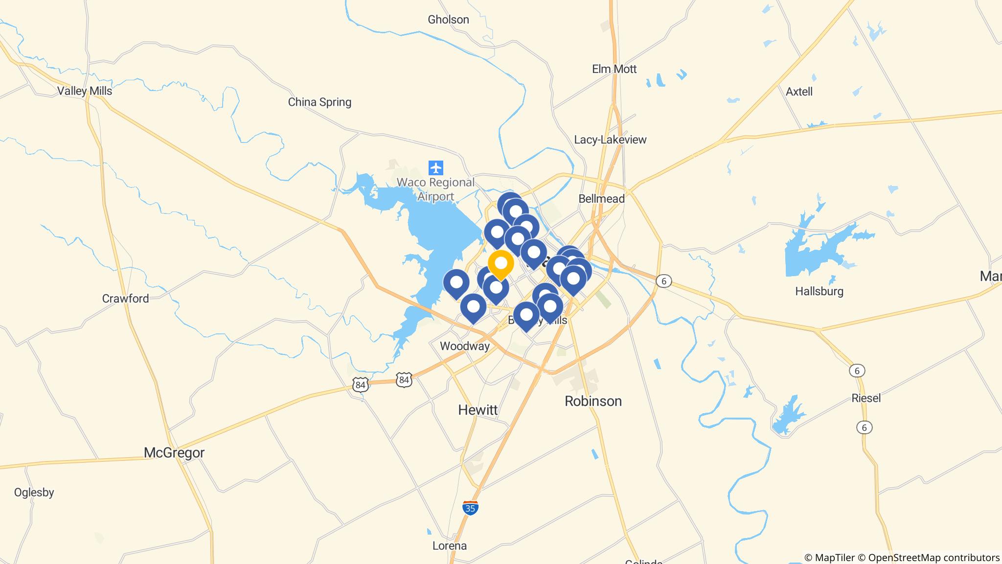 Street map of the ATM area