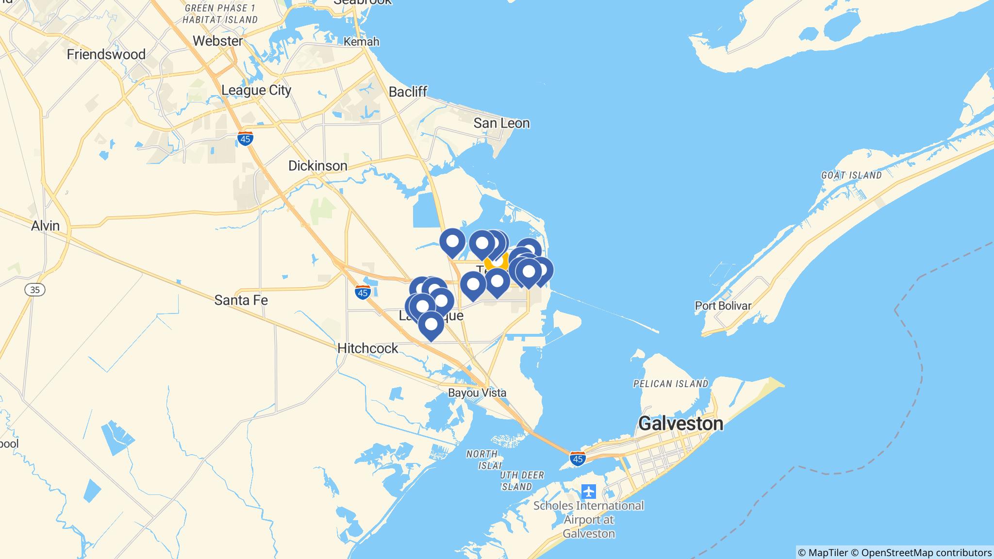 Street map of the ATM area