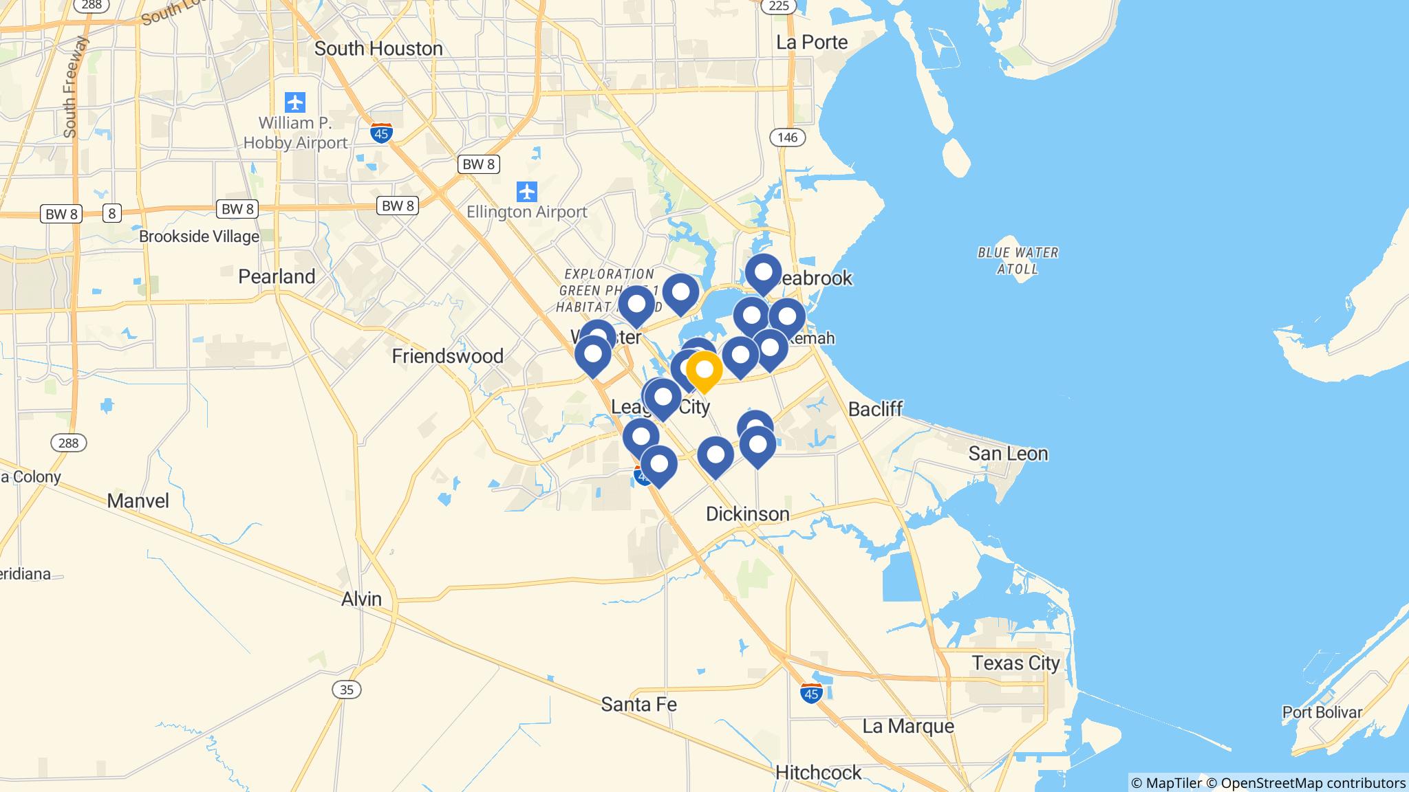 Street map of the ATM area