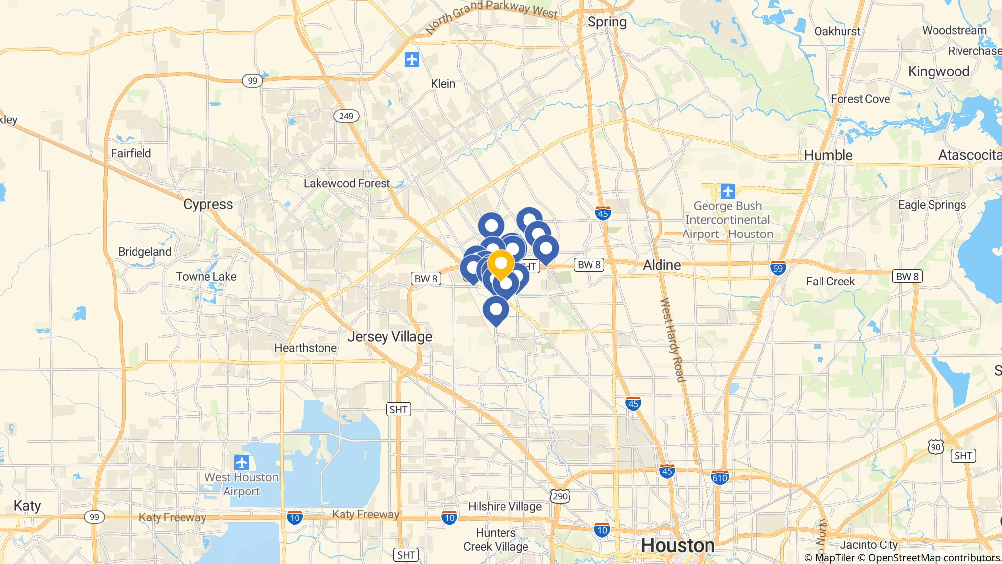 Street map of the ATM area