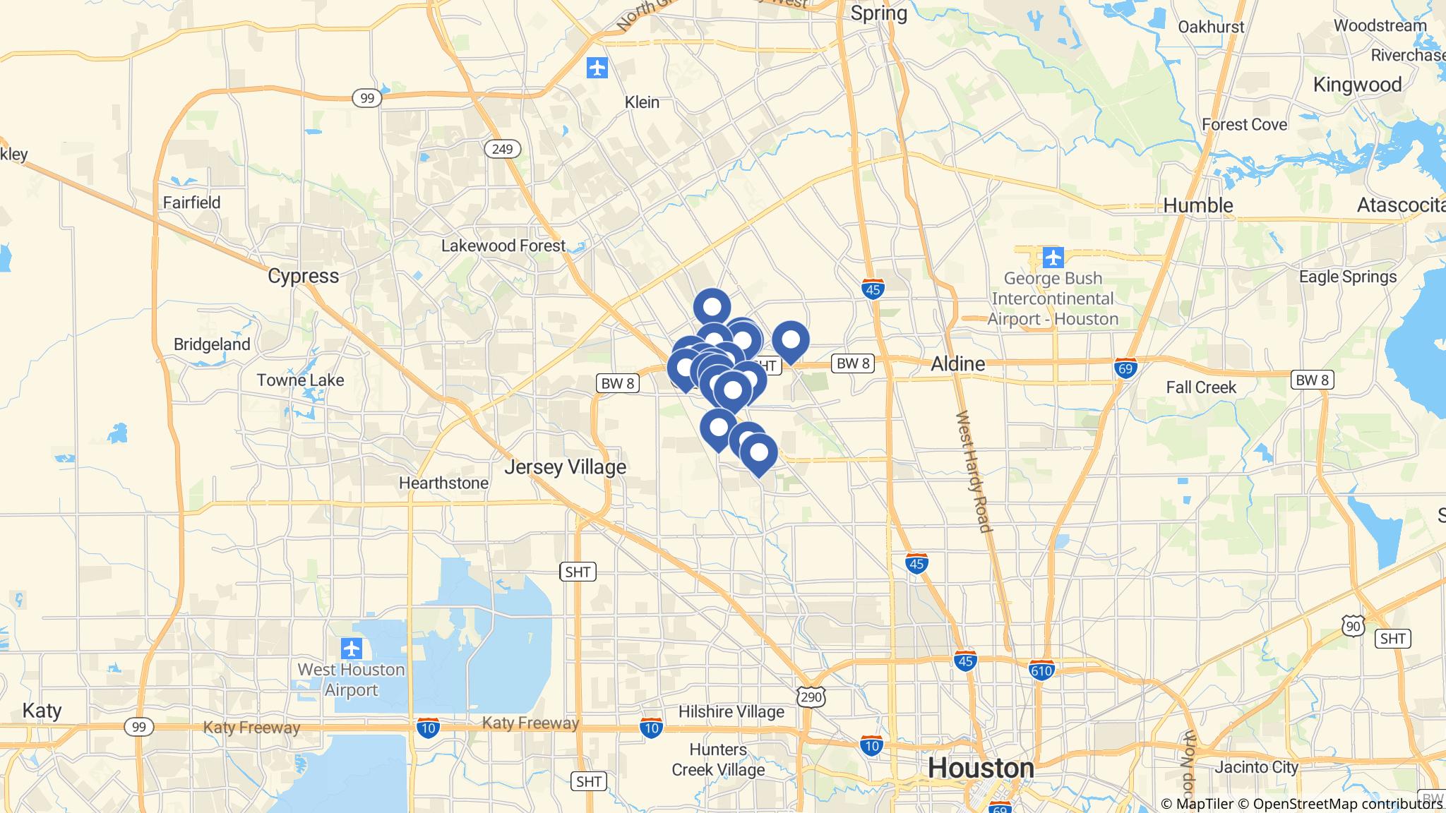 Street map of the ATM area