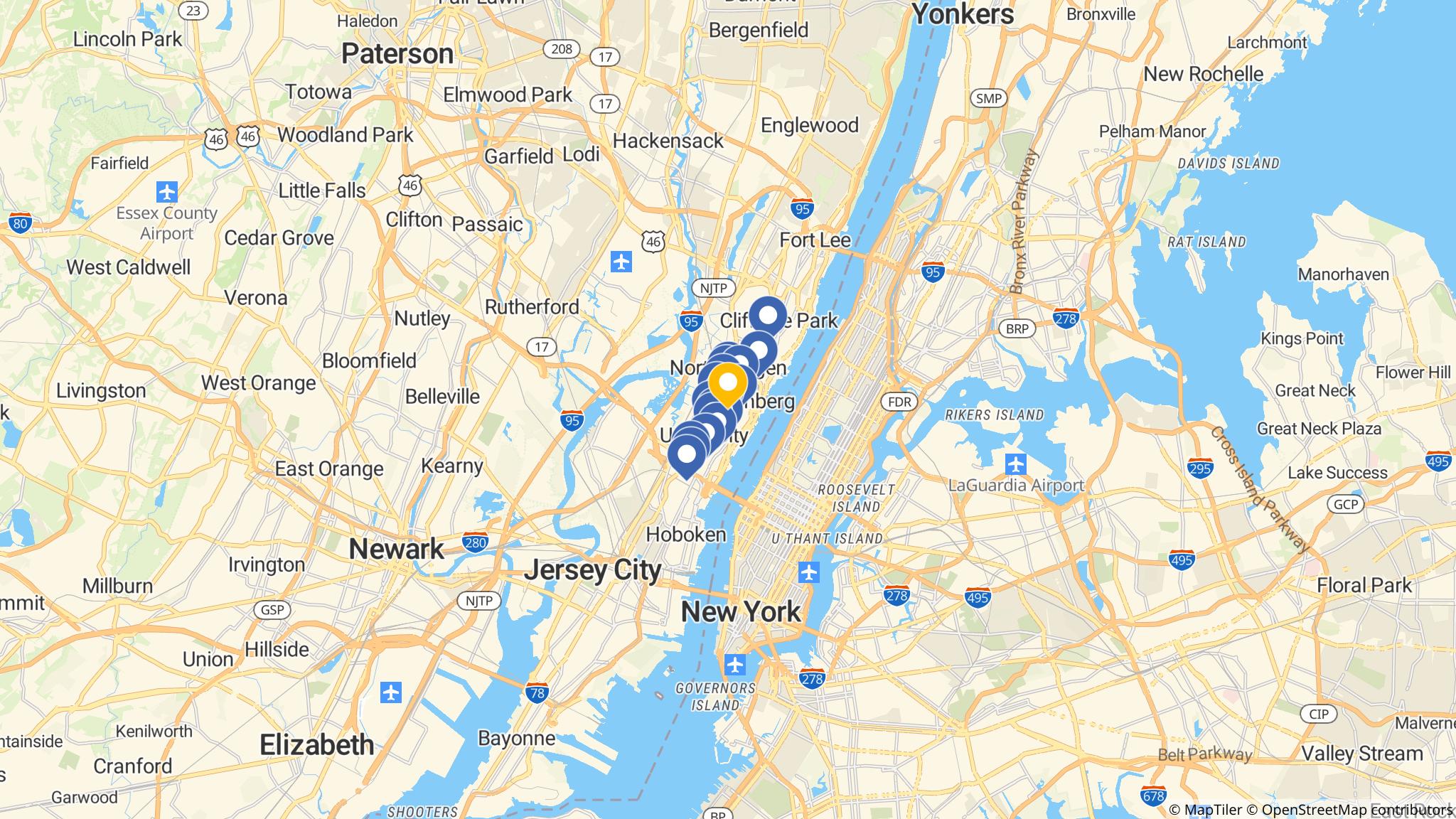Street map of the ATM area