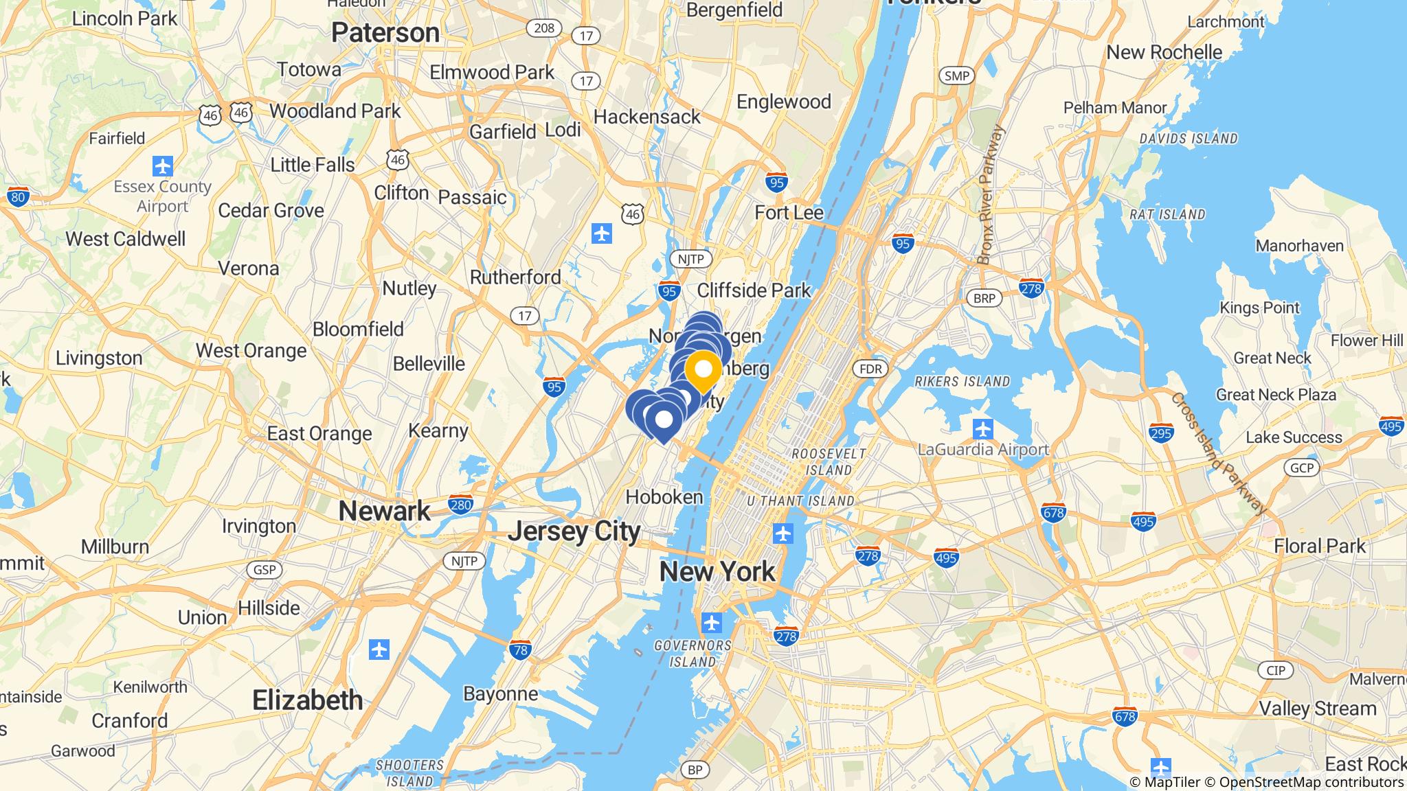 Street map of the ATM area