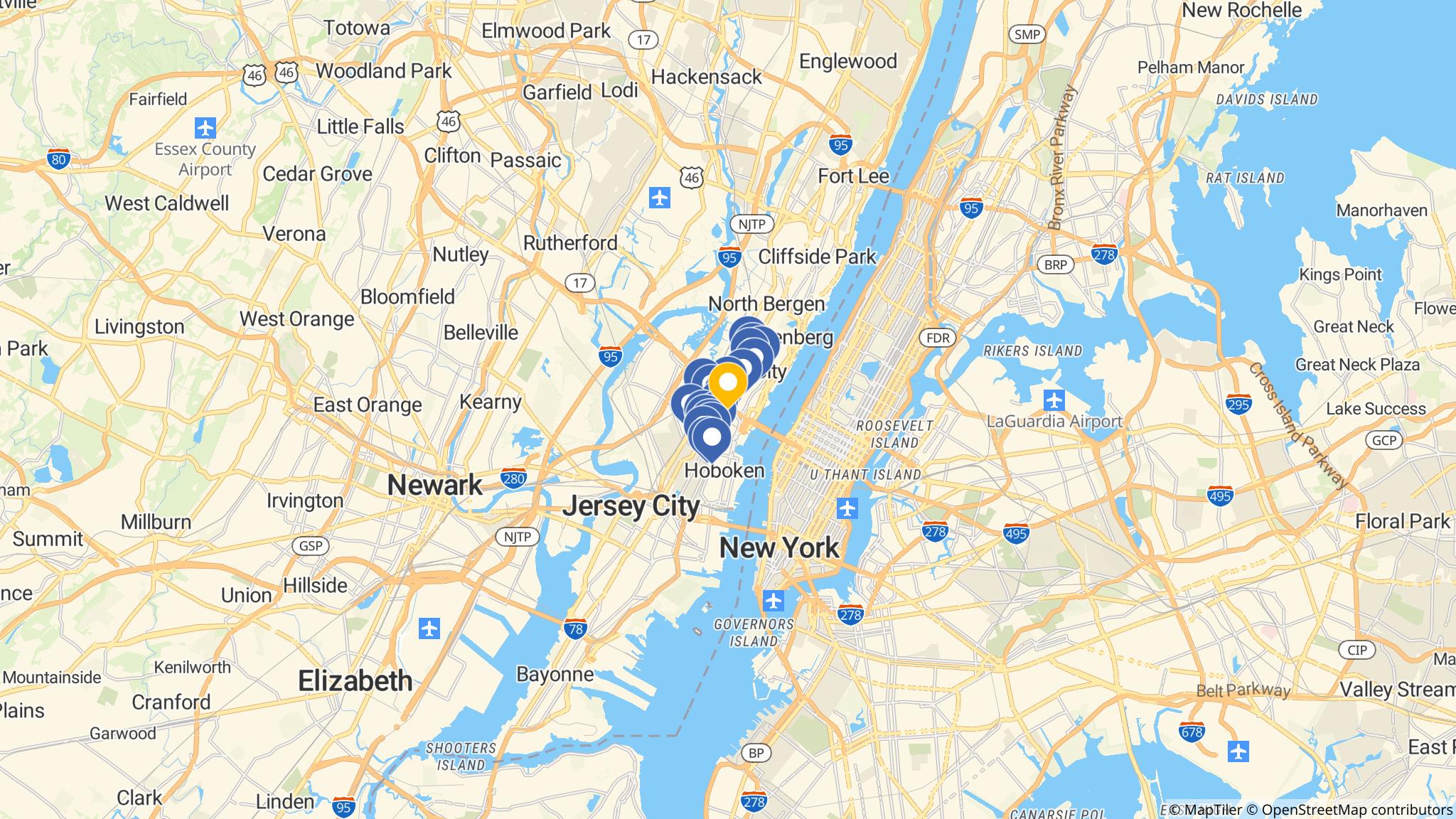 Street map of the ATM area