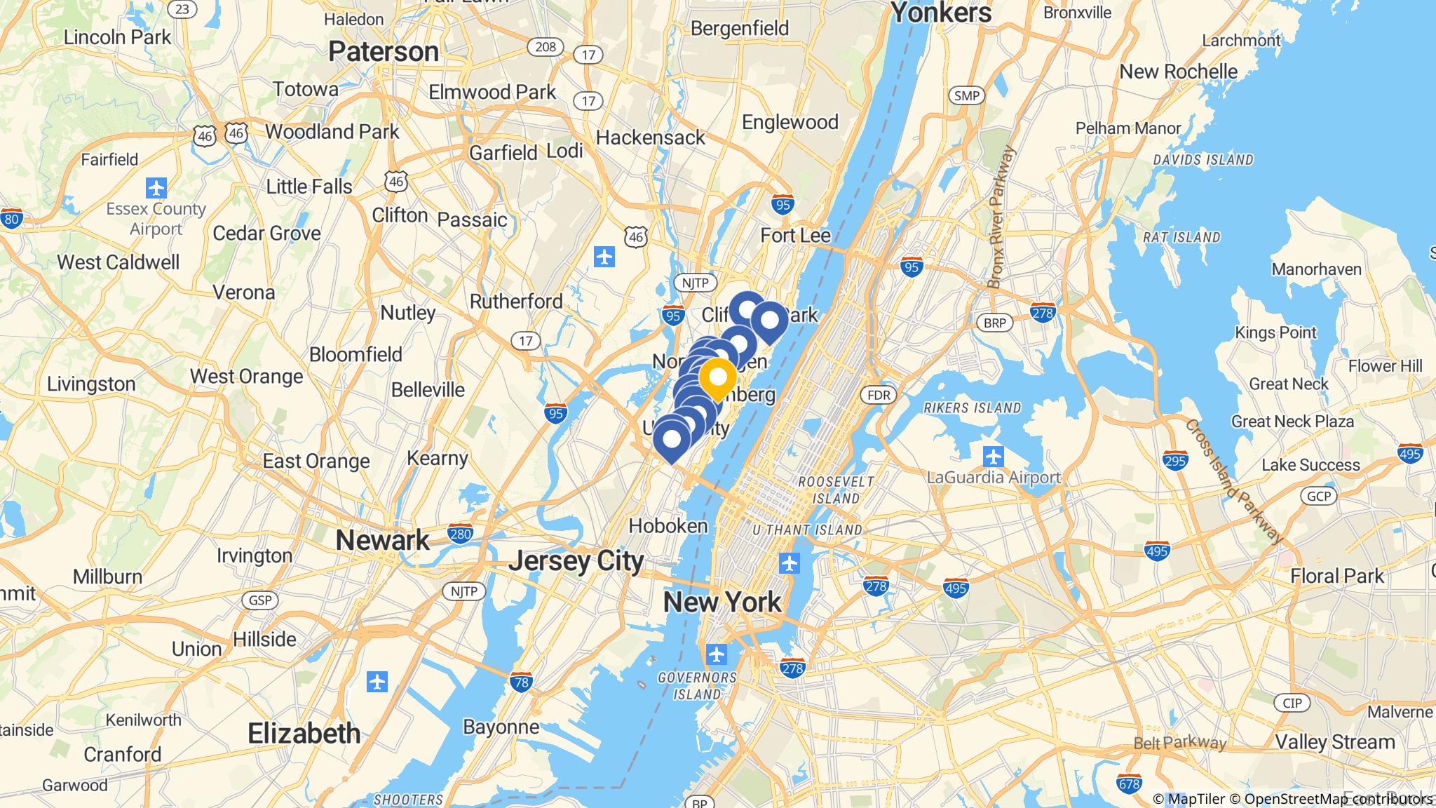 Street map of the ATM area