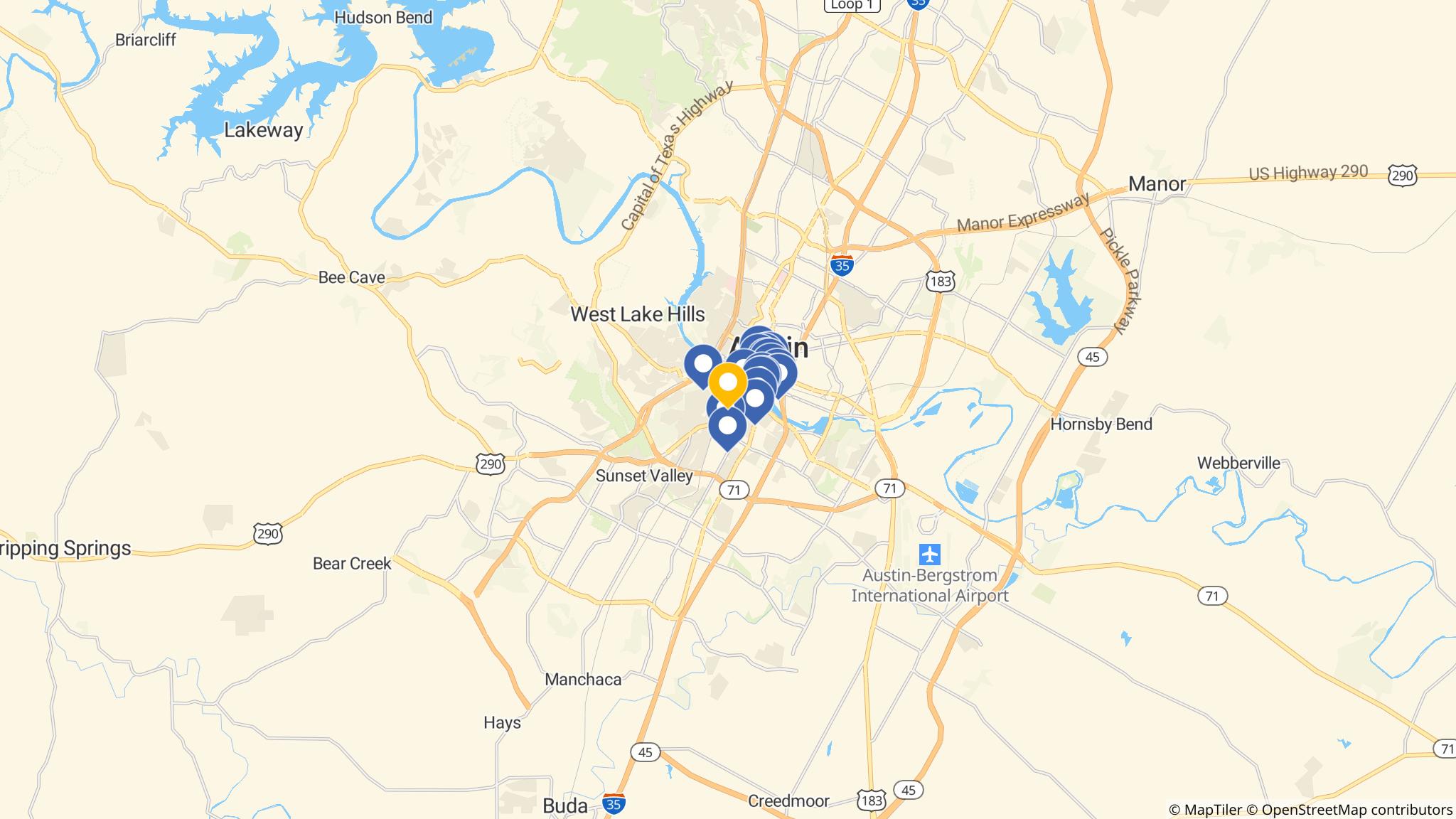 Street map of the ATM area