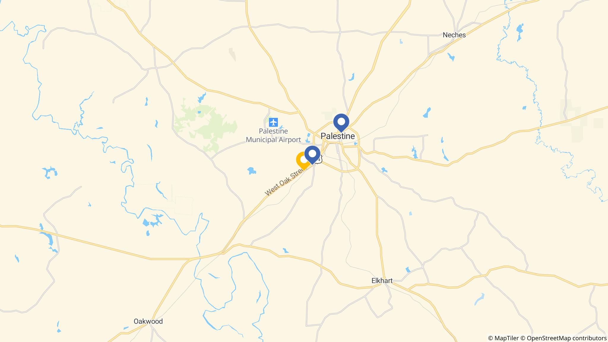 Street map of the ATM area