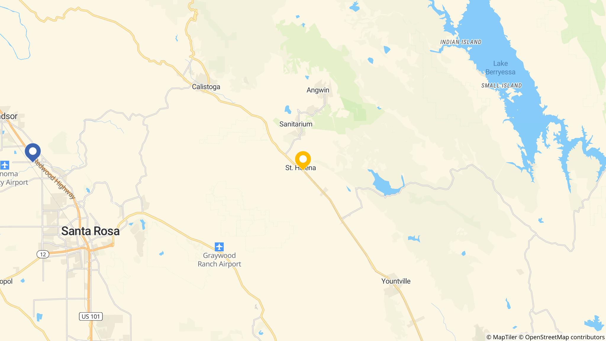 Street map of the ATM area