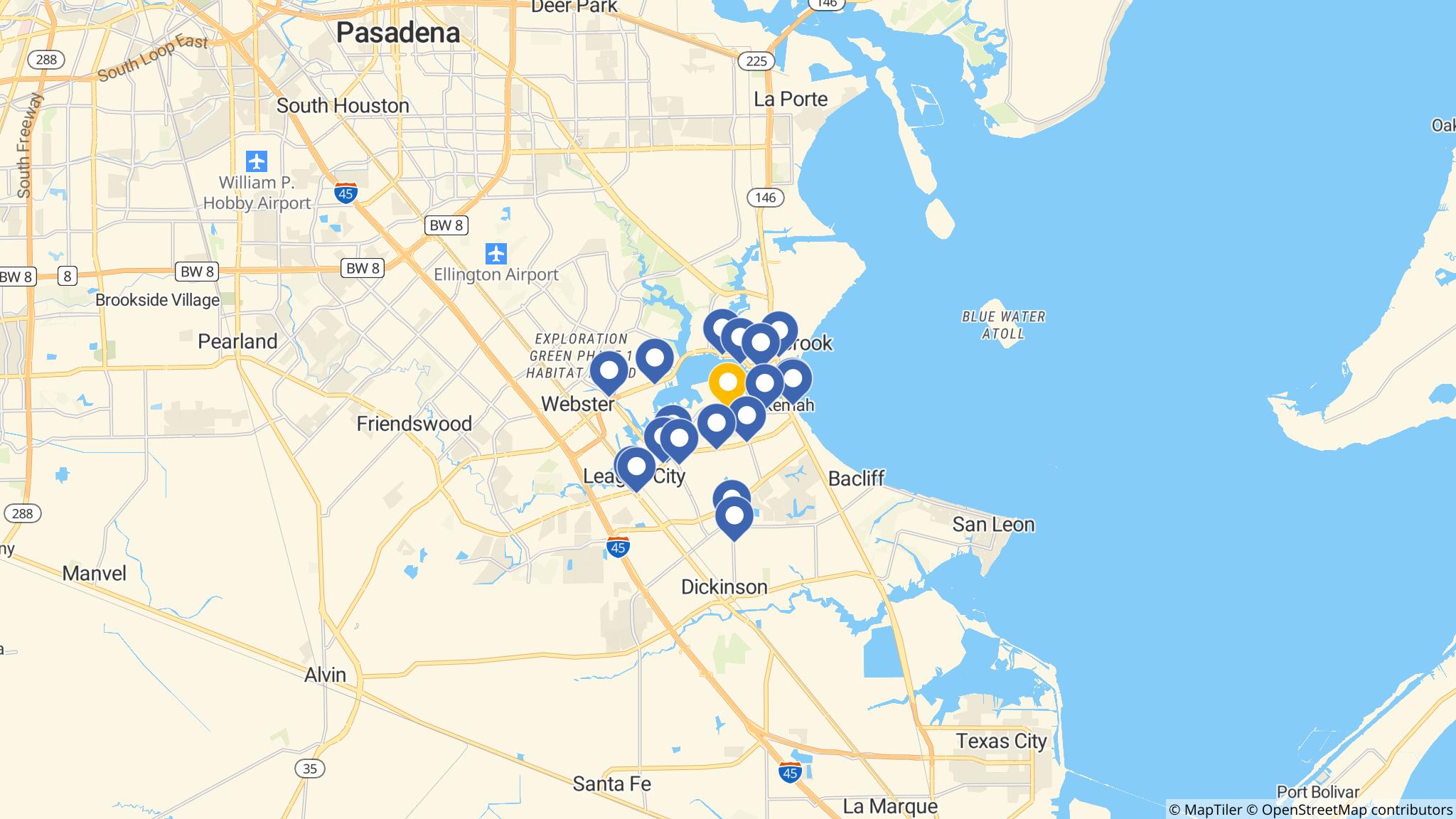 Street map of the ATM area