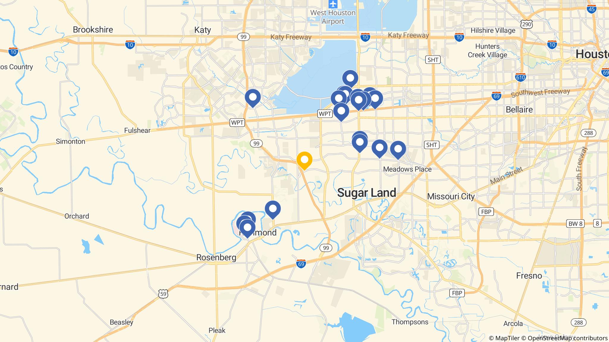Street map of the ATM area